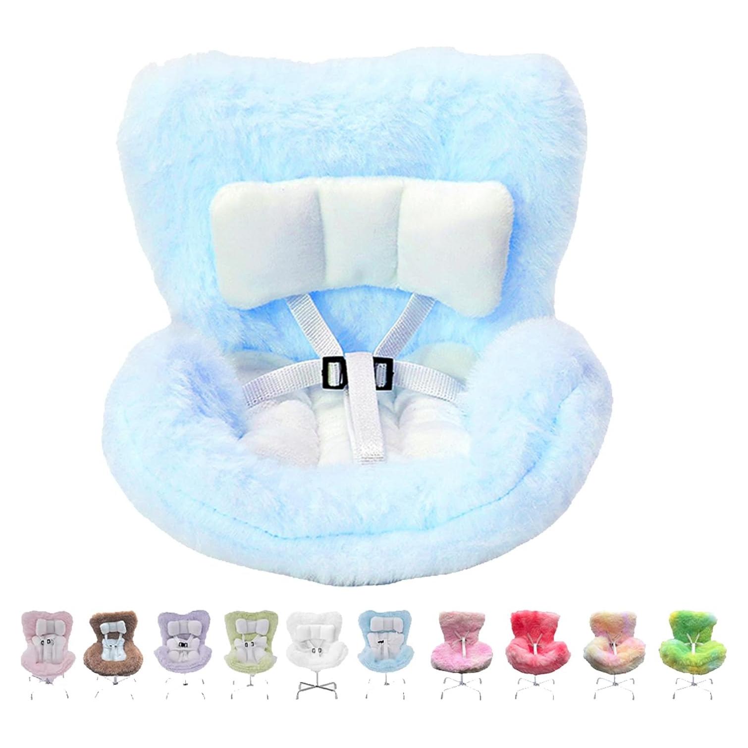 Asiento de Coche para Muñecas Genérico Azul 10-17 cm