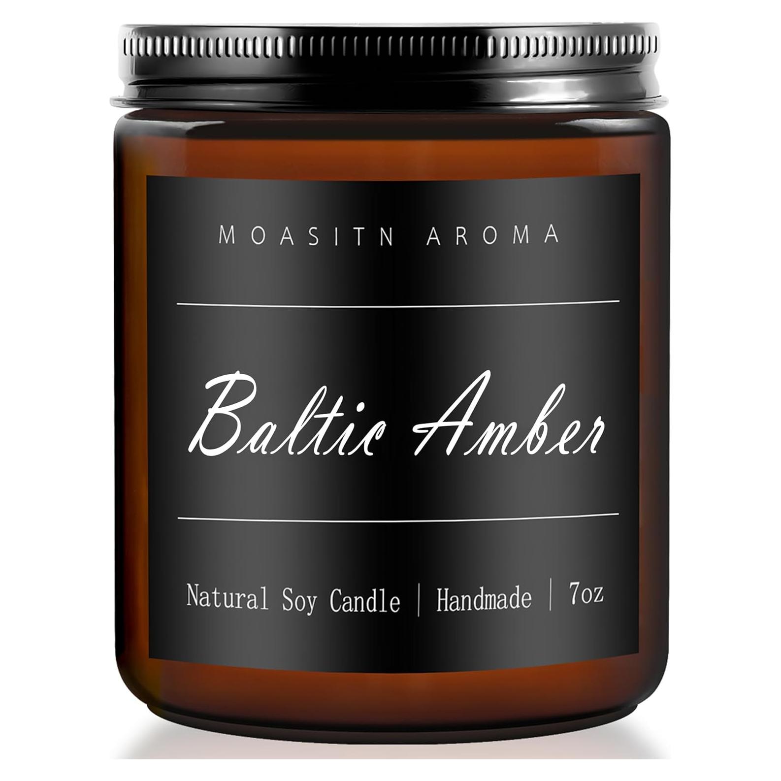 Vela Aromatizada de Soja MOASITN Ámbar Báltico 198g