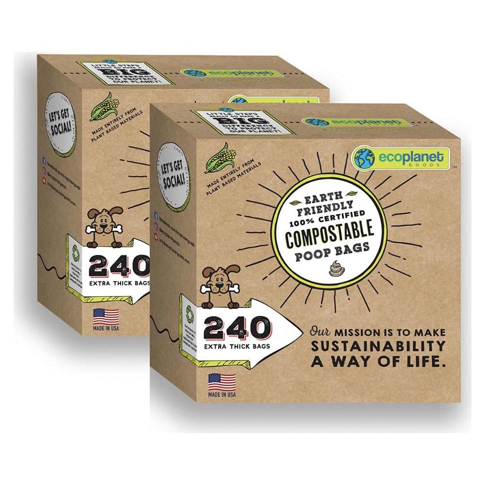 Bolsas Compostables para Perros Ecoplanet Goods 480 Unidades