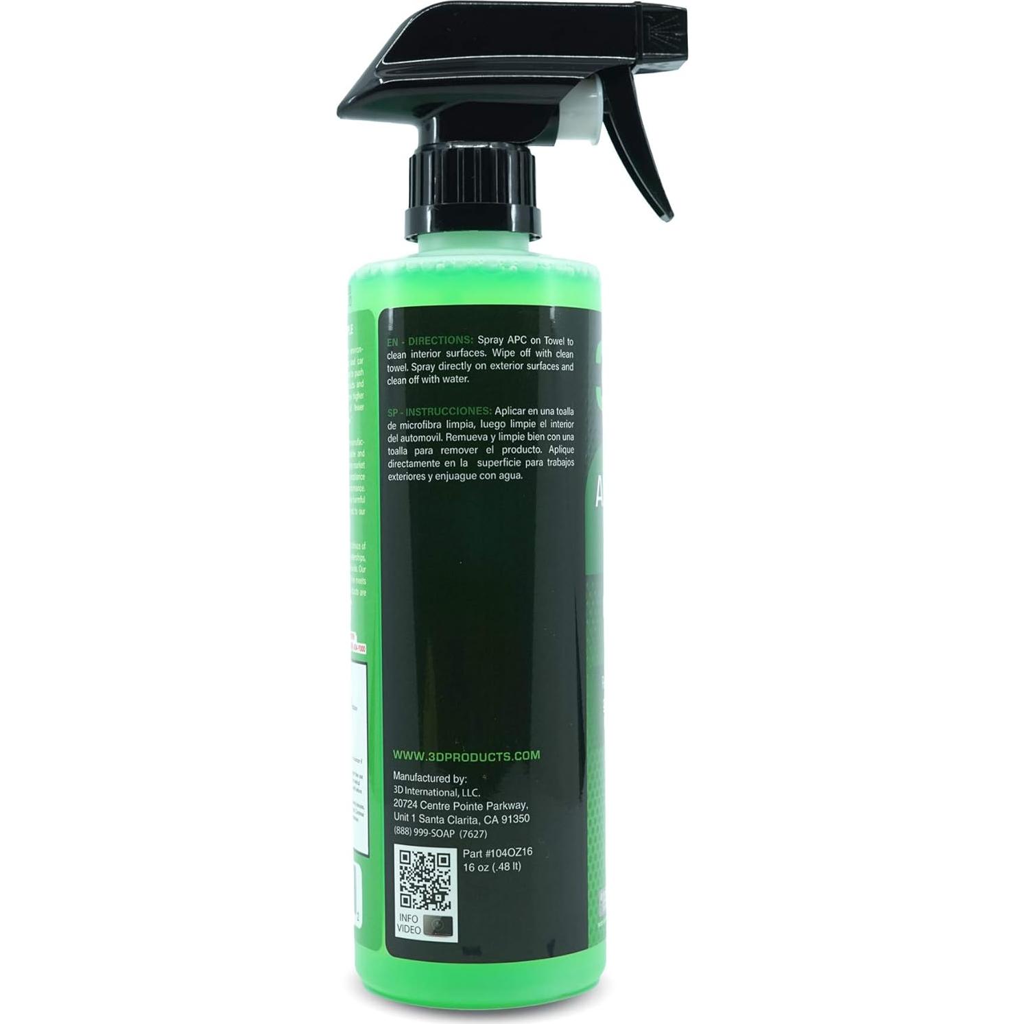 Limpiador Multiusos 3D - 16 oz (0.45 kg) para Interiores y Exteriores