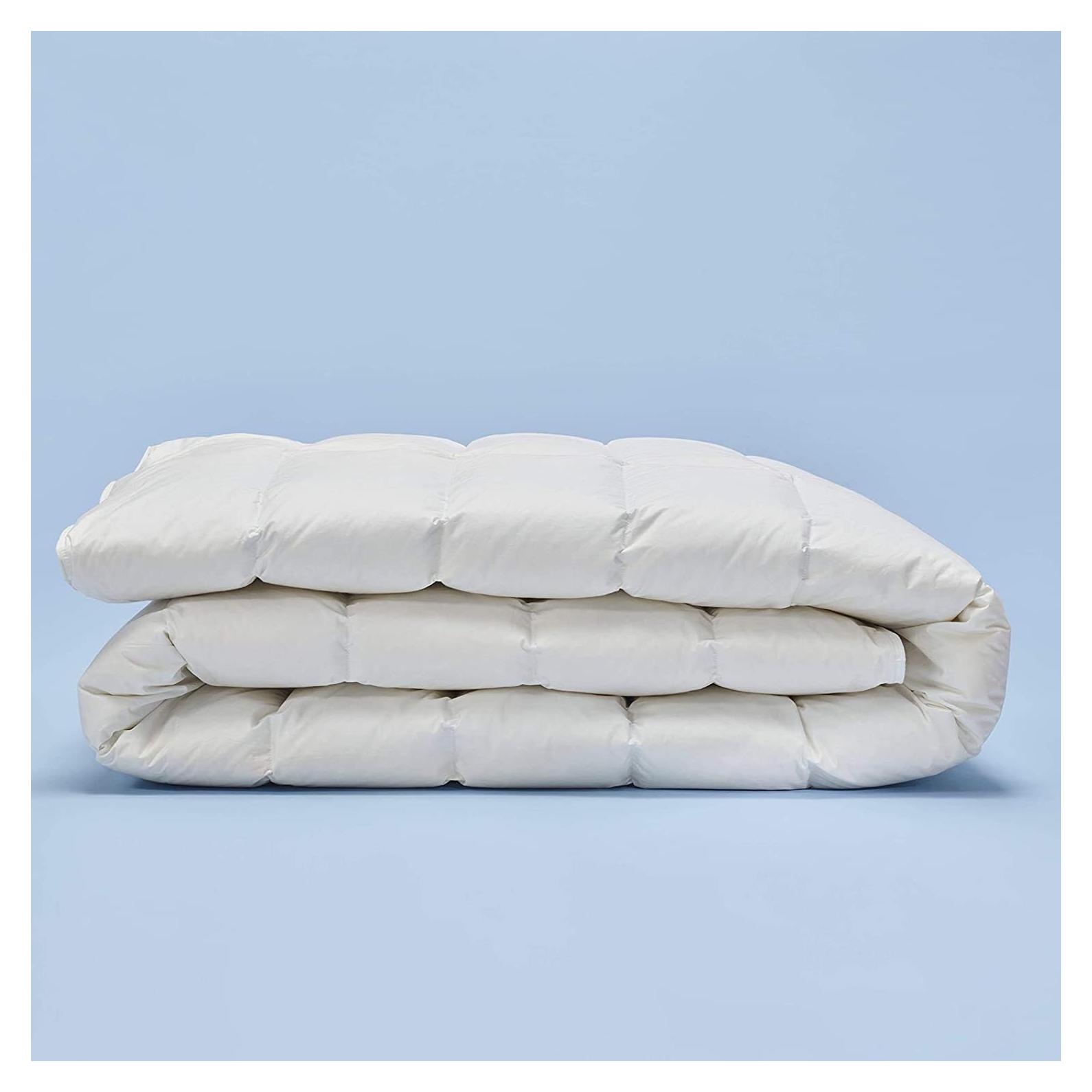 Edredón de Plumas Casper Rey Blanco 100% Algodón