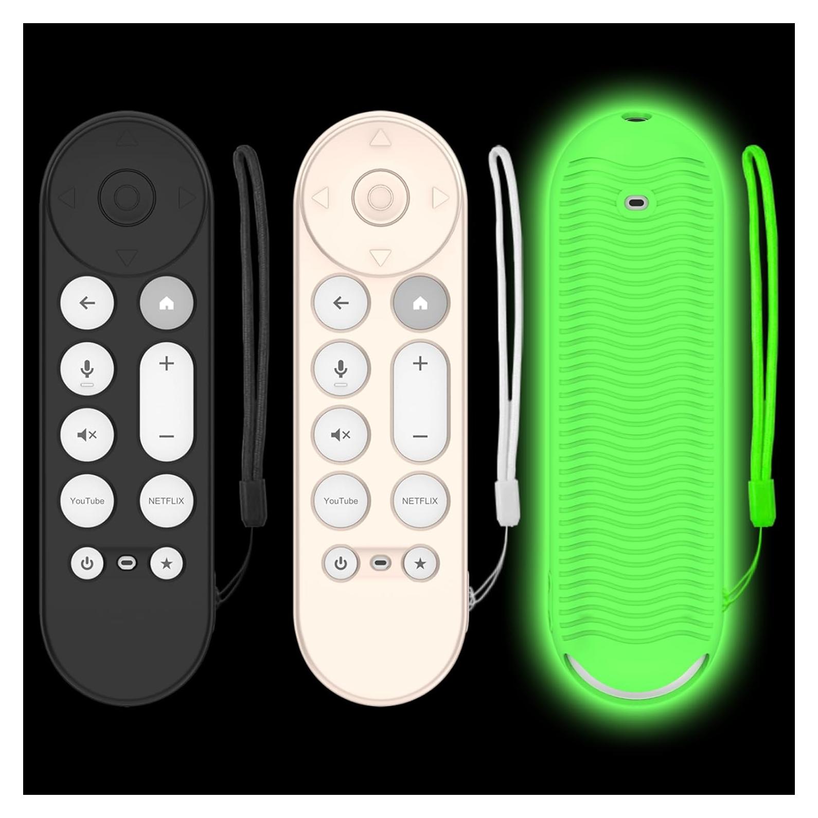 Funda de Silicona para Control Remoto Google TV 4K 2024 - 3 Pcs