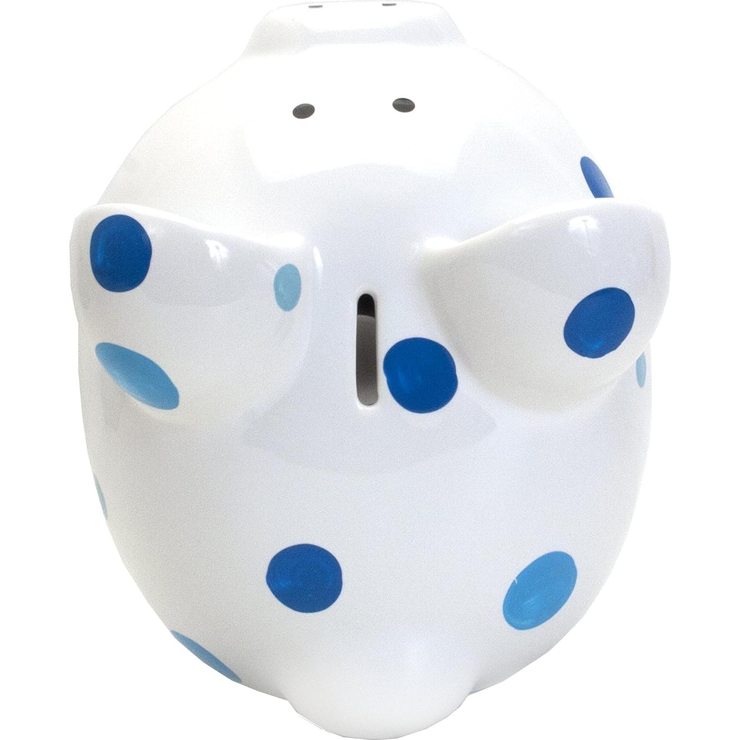 Hucha de Cerámica Lunares Azul Child to Cherish 20.32x17.78cm