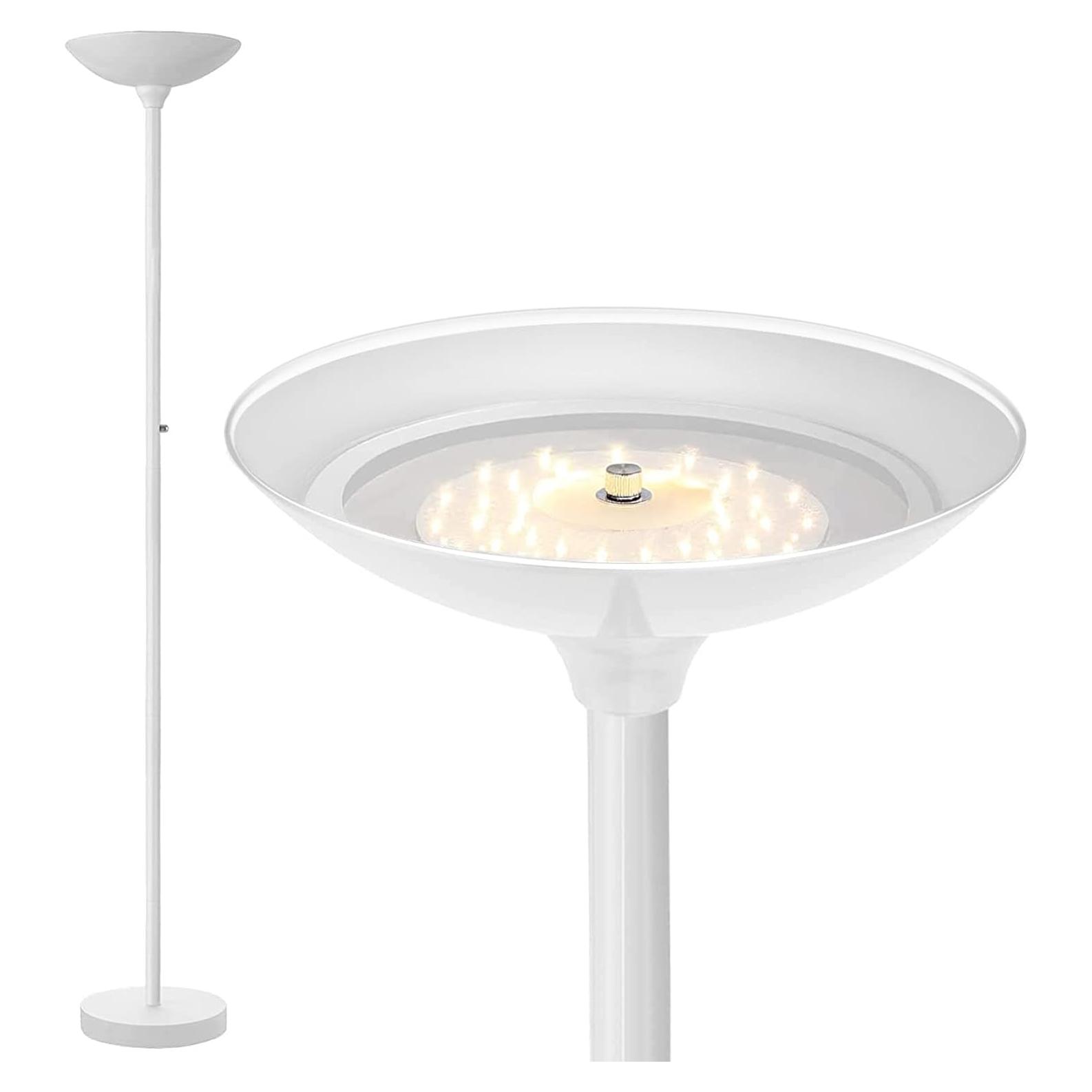 Lámpara de Pie LED BoostArea 30W Regulable 3000K Blanca 178cm