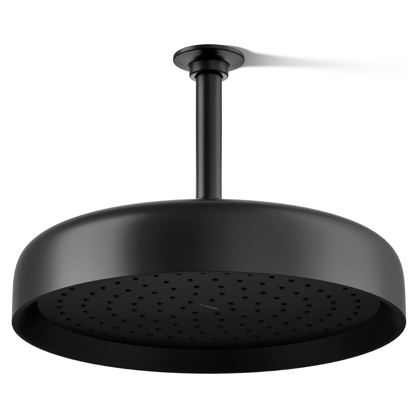 Cabezal de lluvia redondo Kohler 26291-G-BL 30.48 cm Negro mate