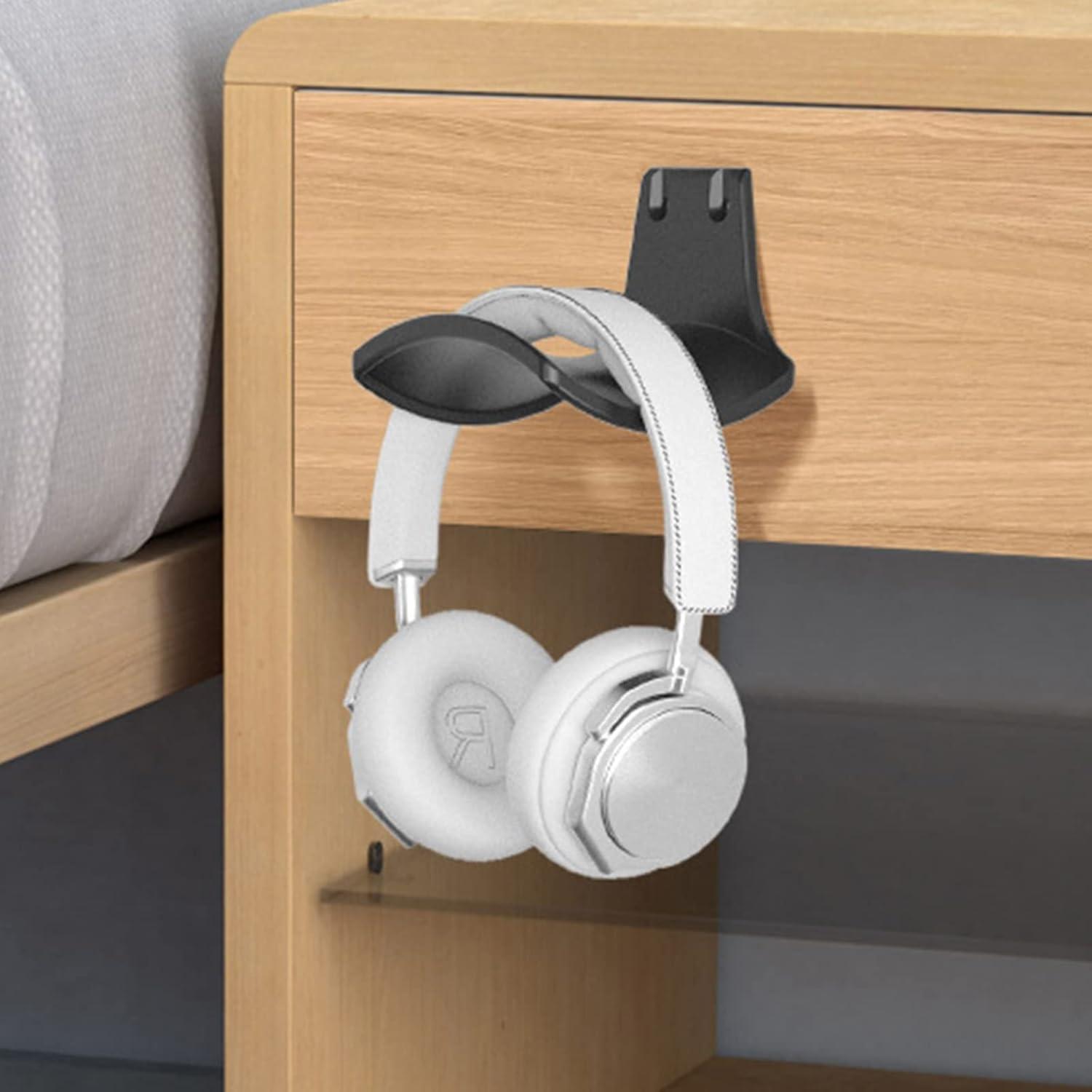 Soporte para Auriculares SIROLISA Negro 2 Pack Montaje en Pared