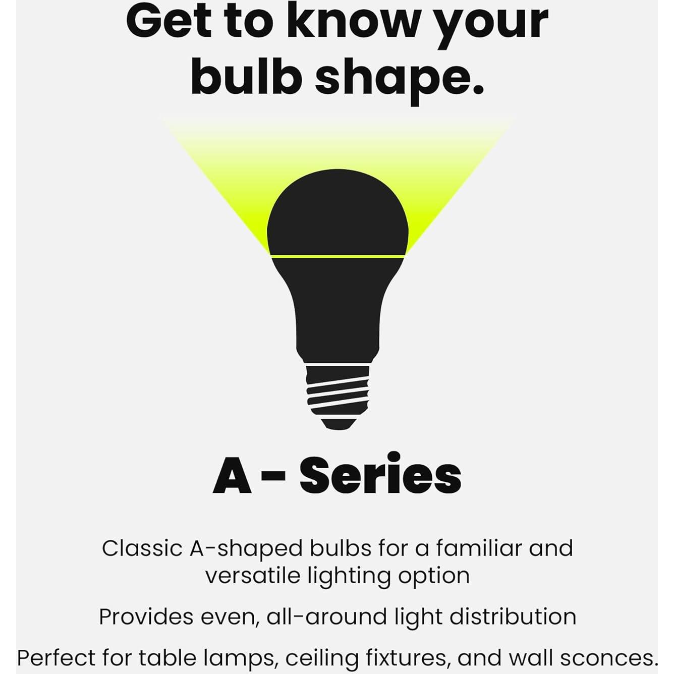 Bombilla LED A19 Feit Electric 800 Lúmenes Regulable 3000K