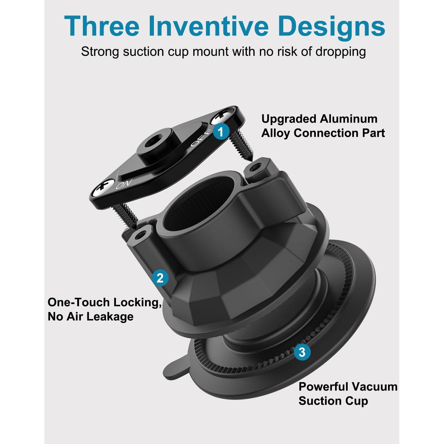 Soporte para Tableta CANHET con Ventosa 85mm y Brazo 25cm