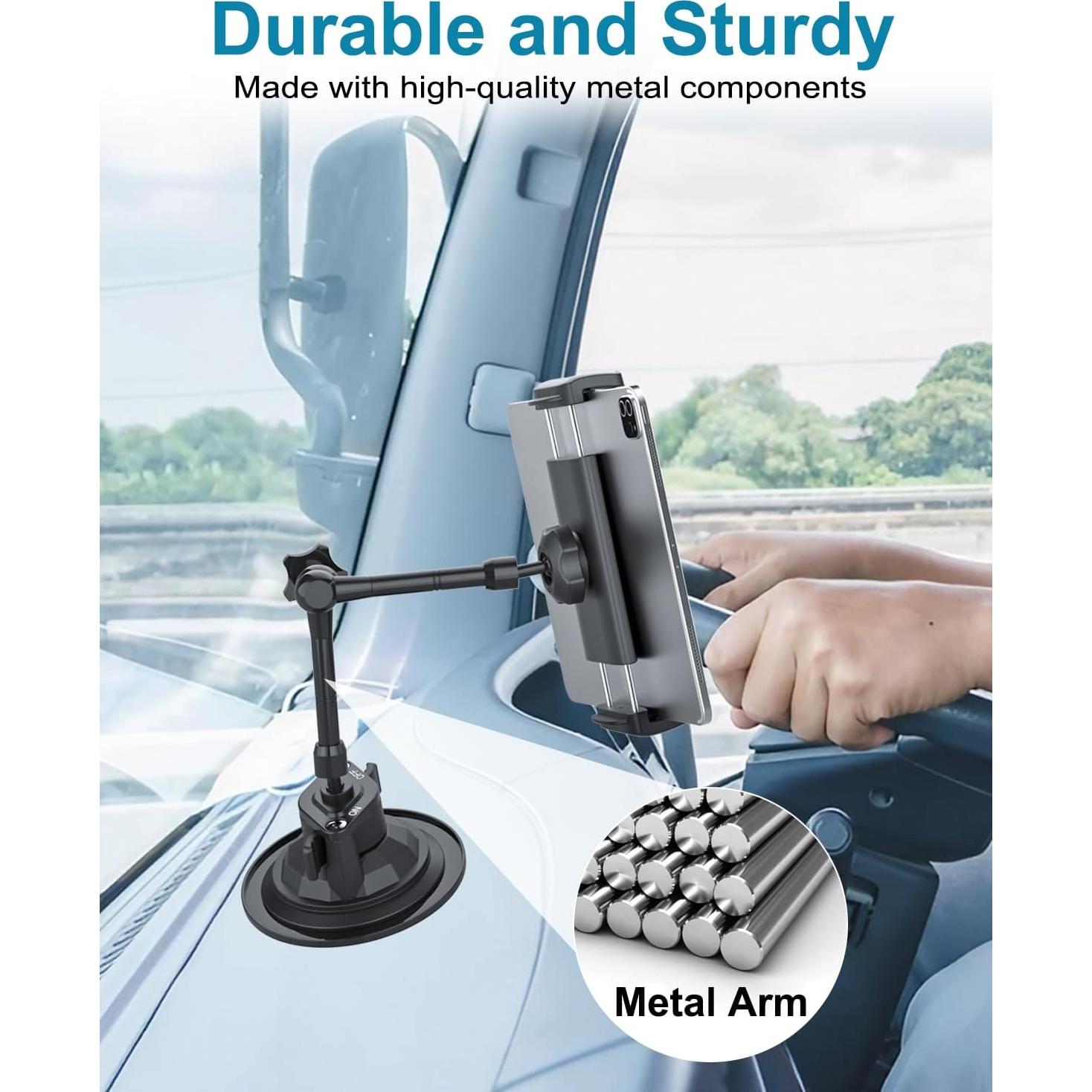 Soporte para Tableta CANHET con Ventosa 85mm y Brazo 25cm