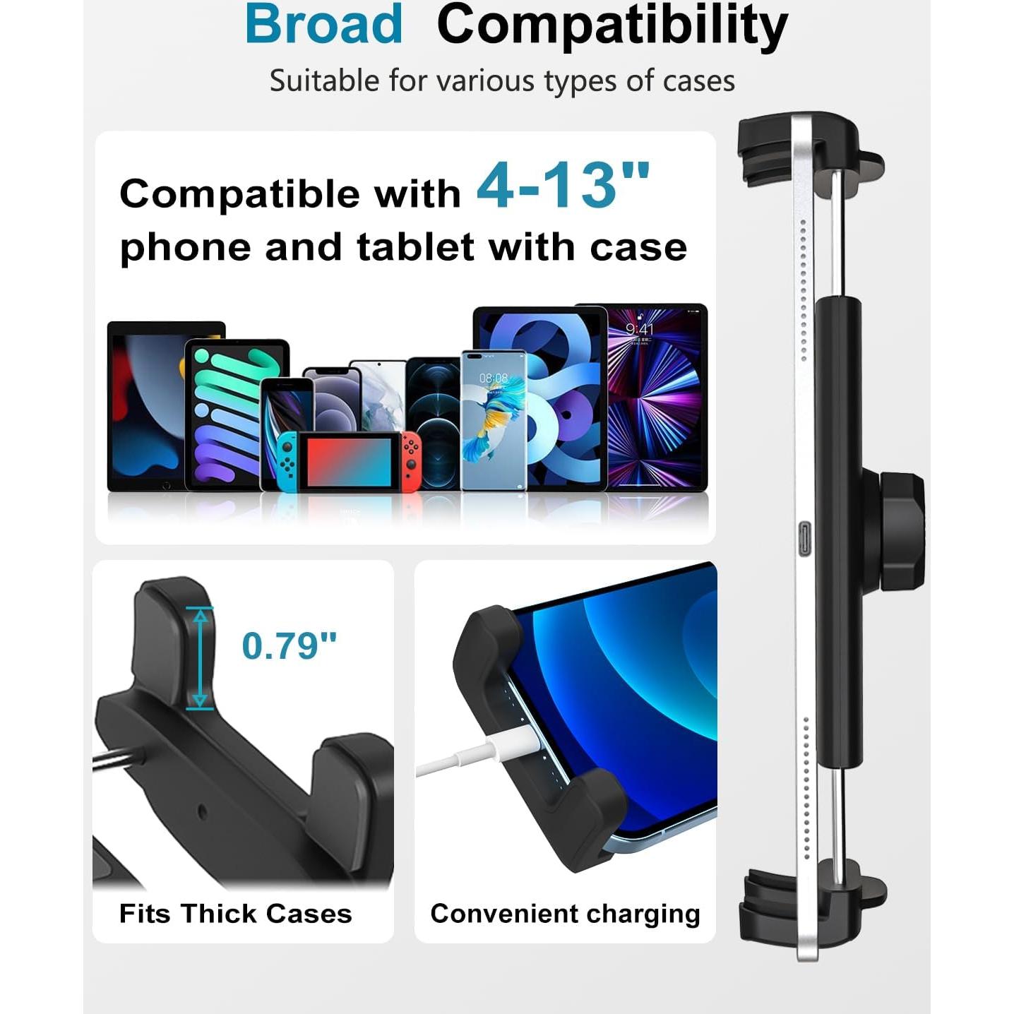 Soporte para Tableta CANHET con Ventosa 85mm y Brazo 25cm