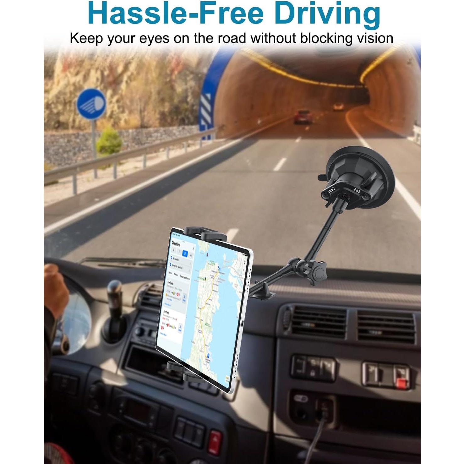 Soporte para Tableta CANHET con Ventosa 85mm y Brazo 25cm