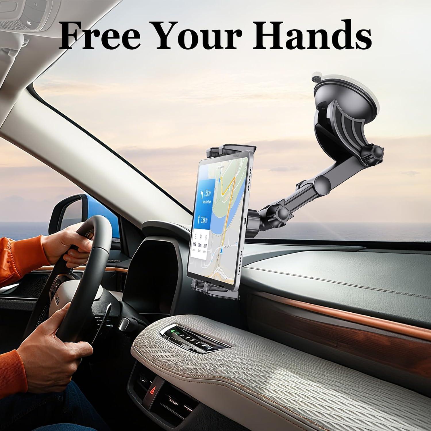 Soporte para Tableta OHLPRO Ajustable para Coche - Ventosa Fuerte