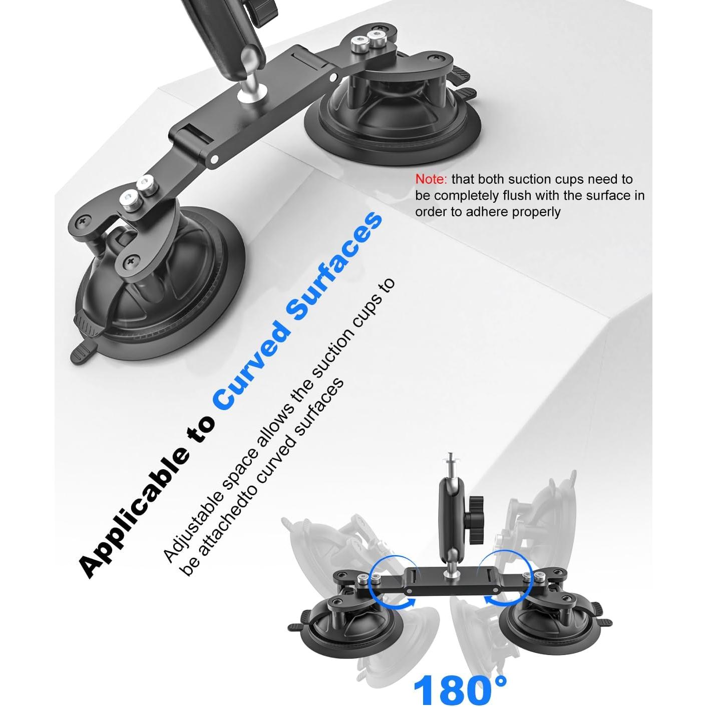 Soporte de Tablet Doble Ventosa Kolasels para Coche 5.5-15.6"