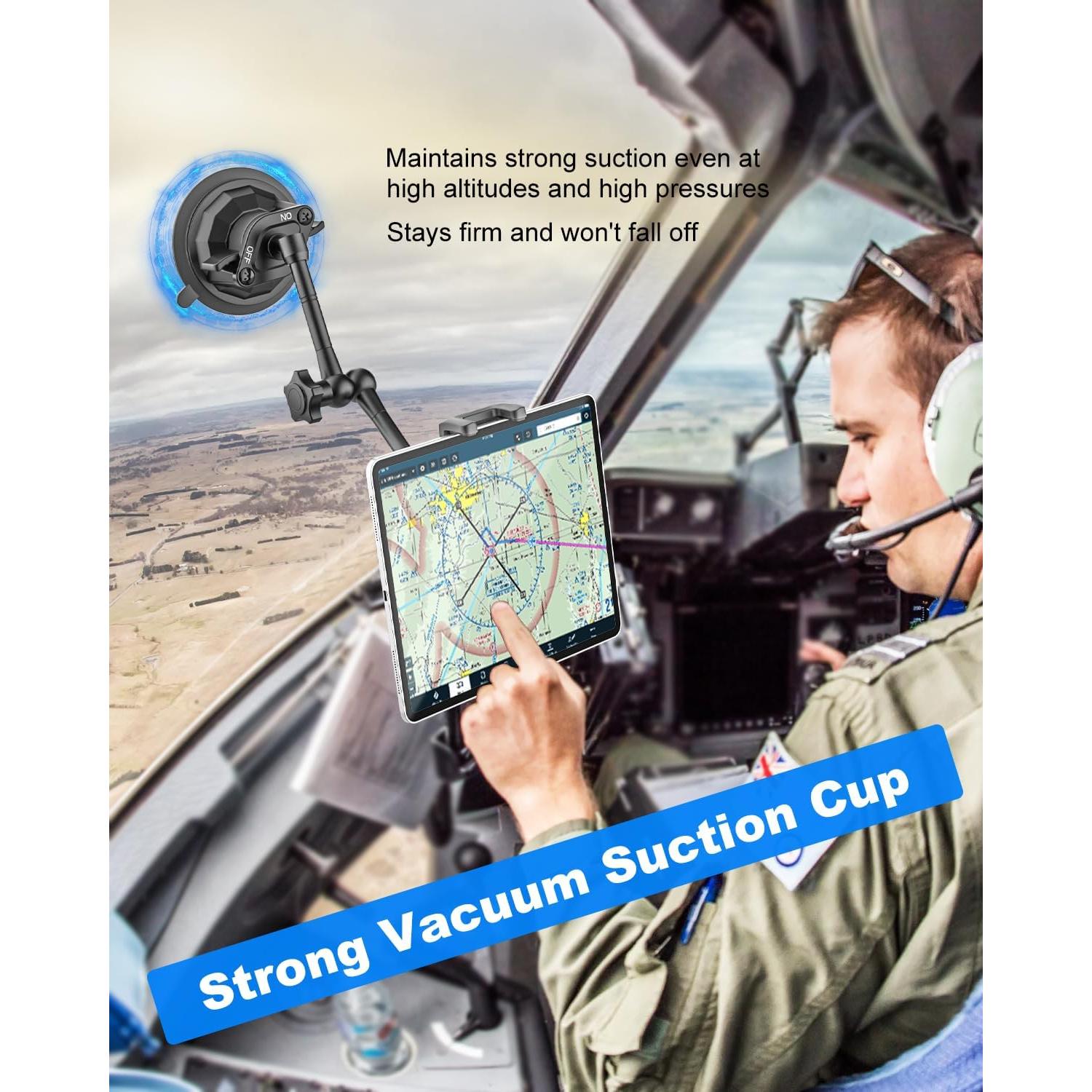 Soporte de Tableta para Pilotos Kolasels ProAviator 4-13"
