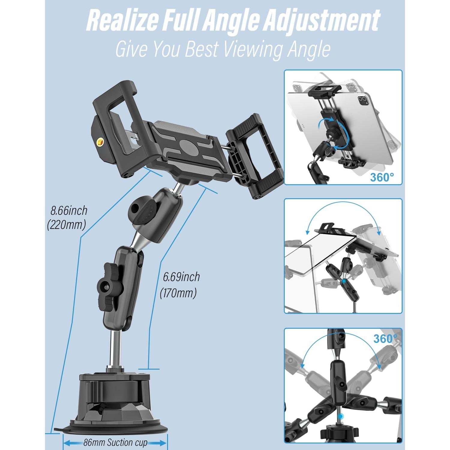 Soporte para Tablet Woleyi para Coche con Ventosa 8.5x29cm