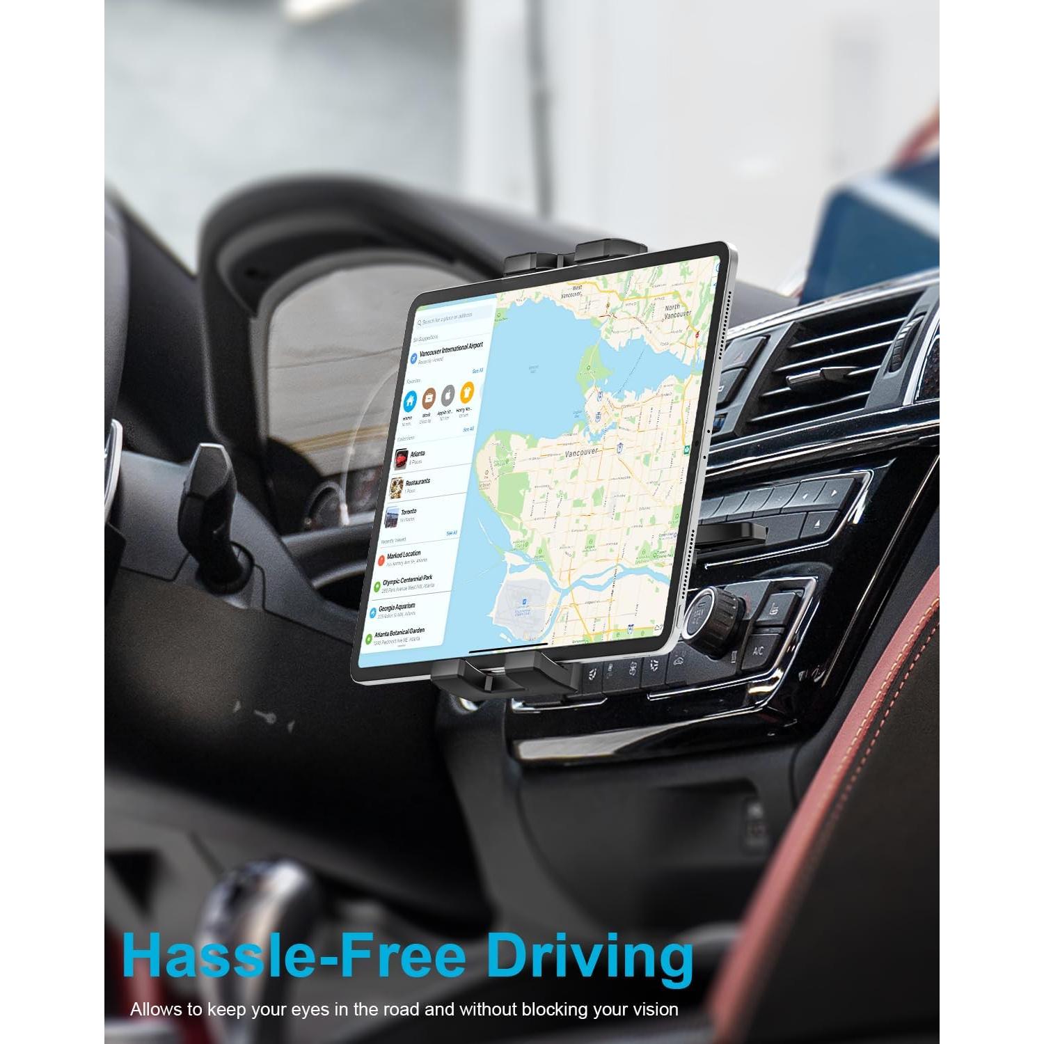 Soporte para Tablet en Ranura CD Woleyi - Ajustable 4-13"