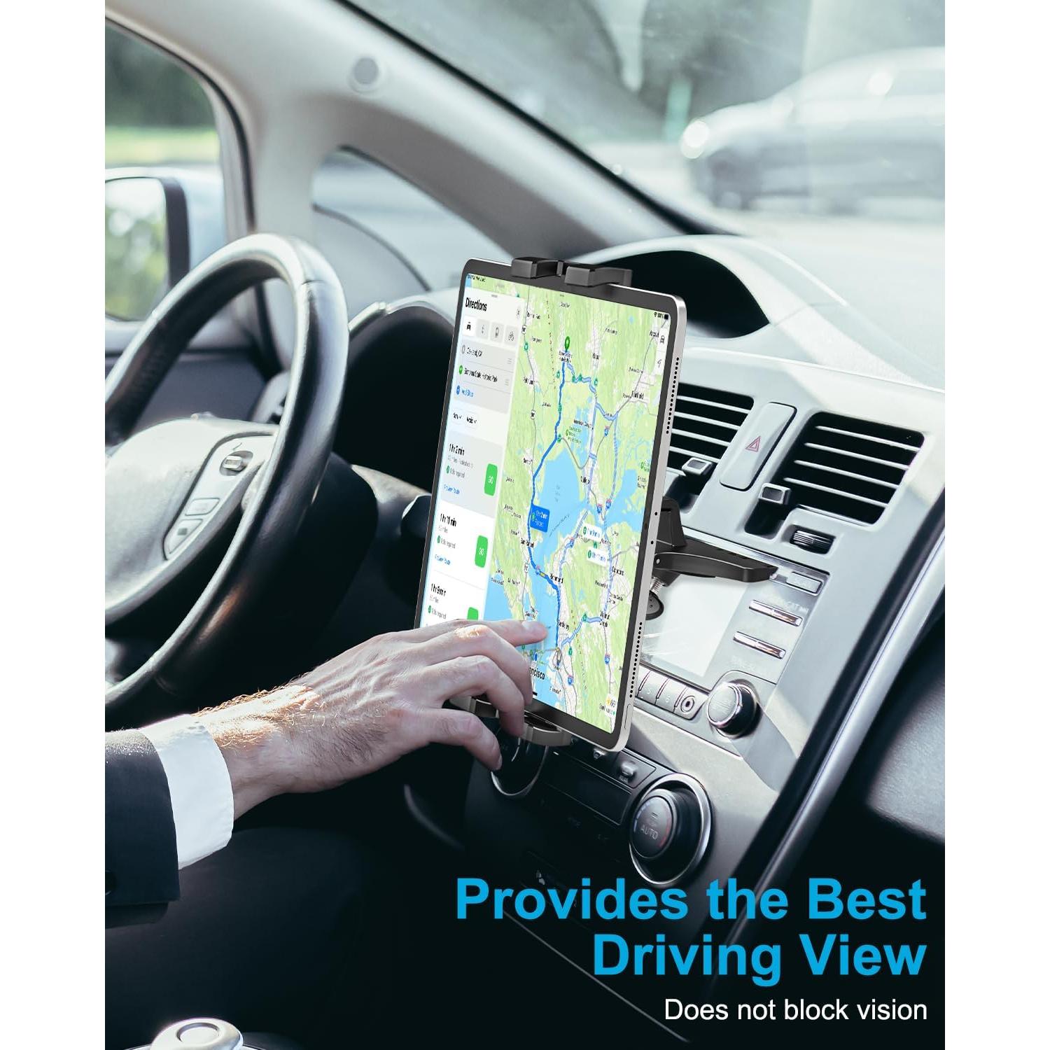 Soporte para Tablet en Ranura CD Woleyi - Ajustable 4-13"