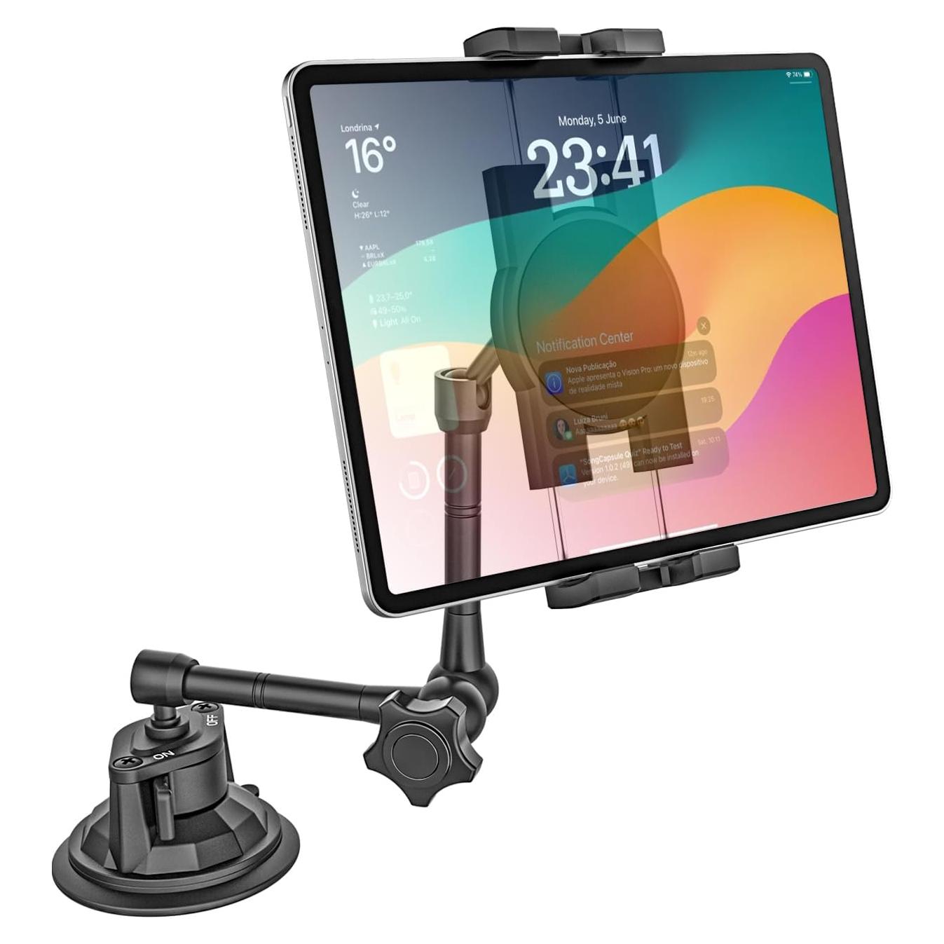 Soporte para Tableta GDZN con Ventosa Fuerte y Brazo Flexible