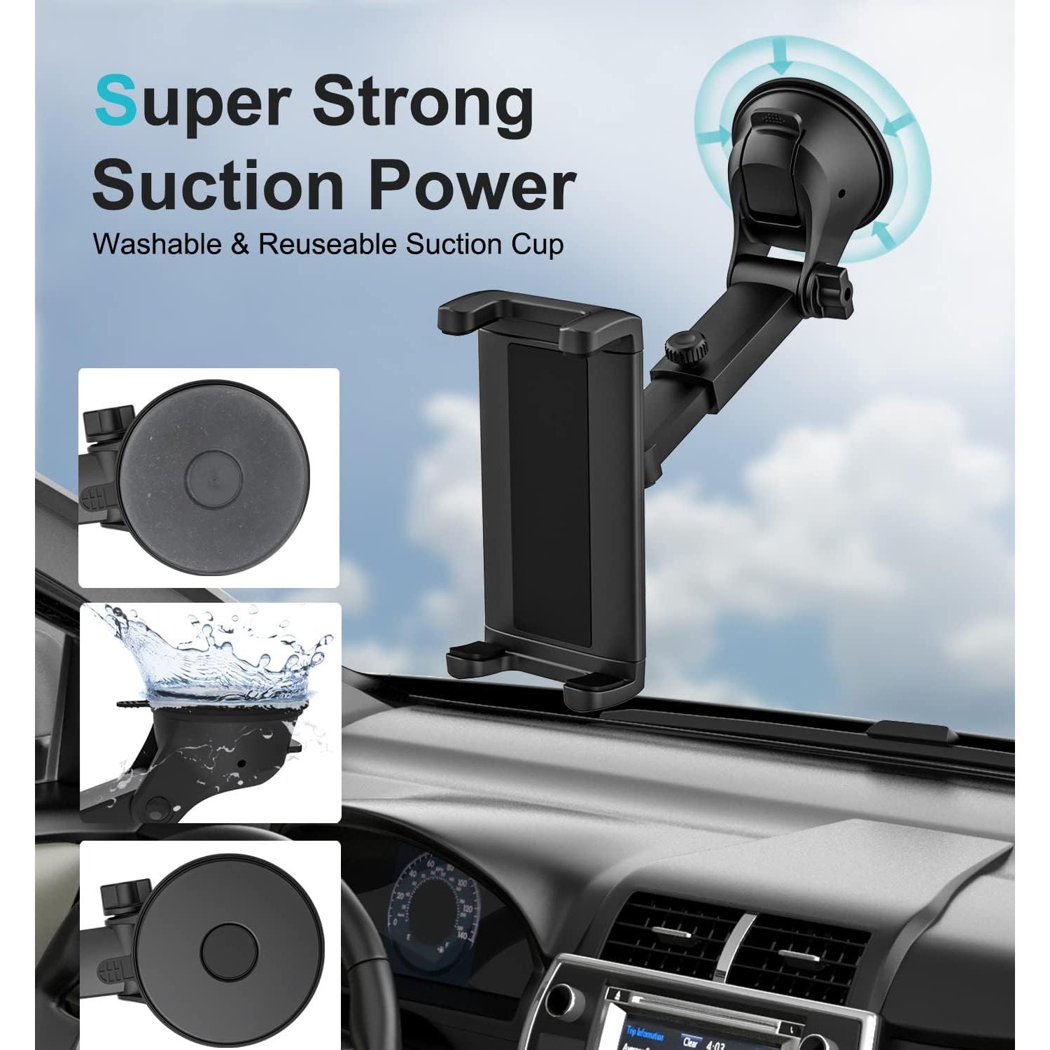 Soporte de Tablet para Coche Dosvsi con Ventosa Fuerte 11.4x19.1cm