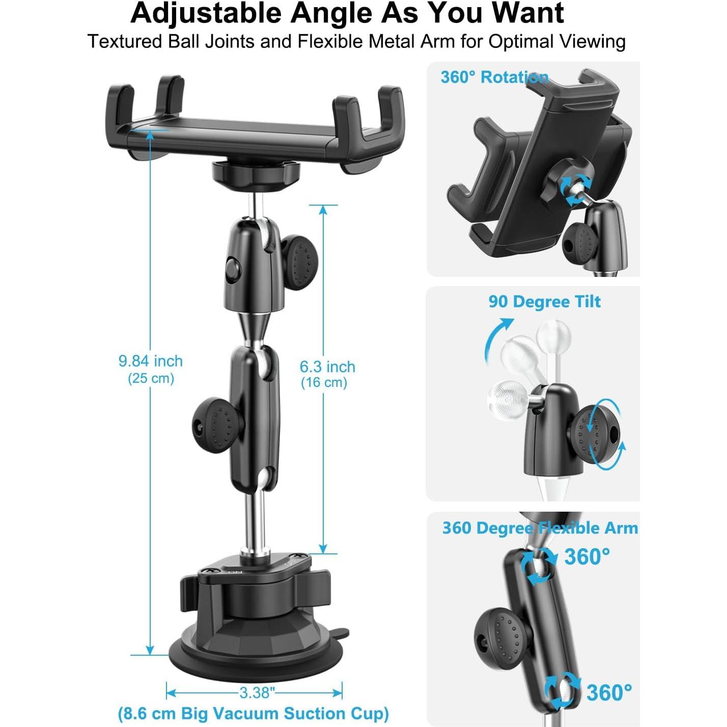 Soporte para Tableta de Barco Dosvsi con Ventosa 360°