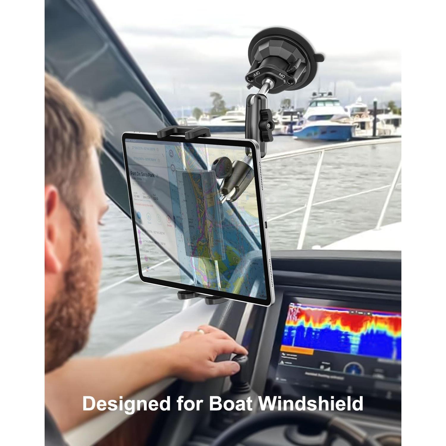 Soporte para Tableta de Barco Dosvsi con Ventosa 360°