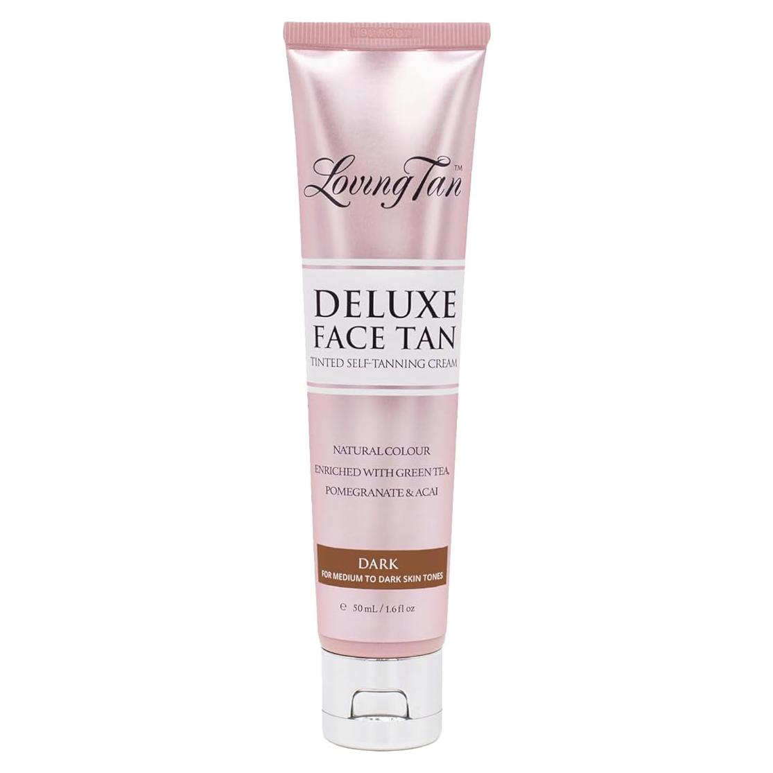 Bronceador Facial Loving Tan Deluxe Oscuro 47.3 ml - Sin Rayas