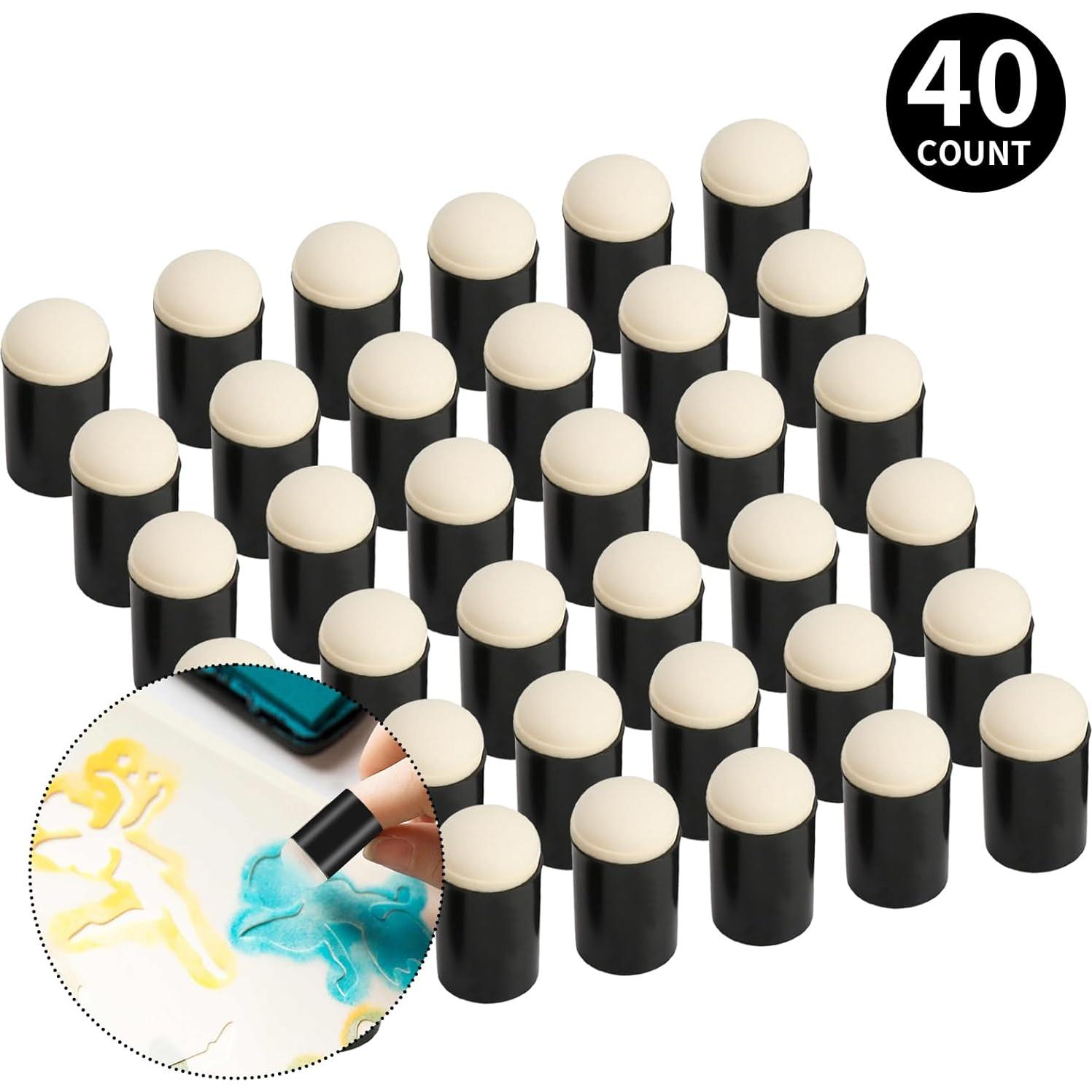 40 Aplicadores de Esponja con Estuche HAUSTGO - Pintura y Tinta