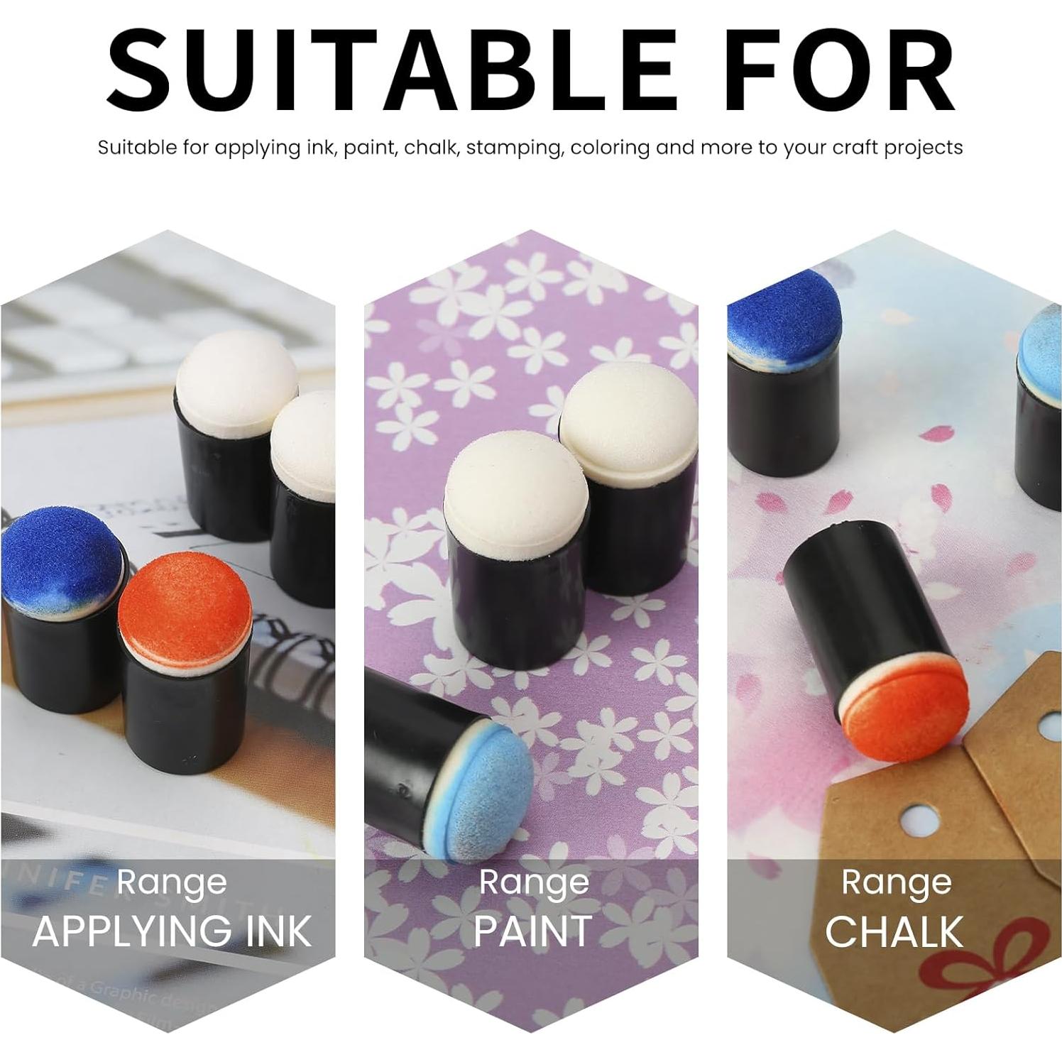 40 Aplicadores de Esponja con Estuche HAUSTGO - Pintura y Tinta