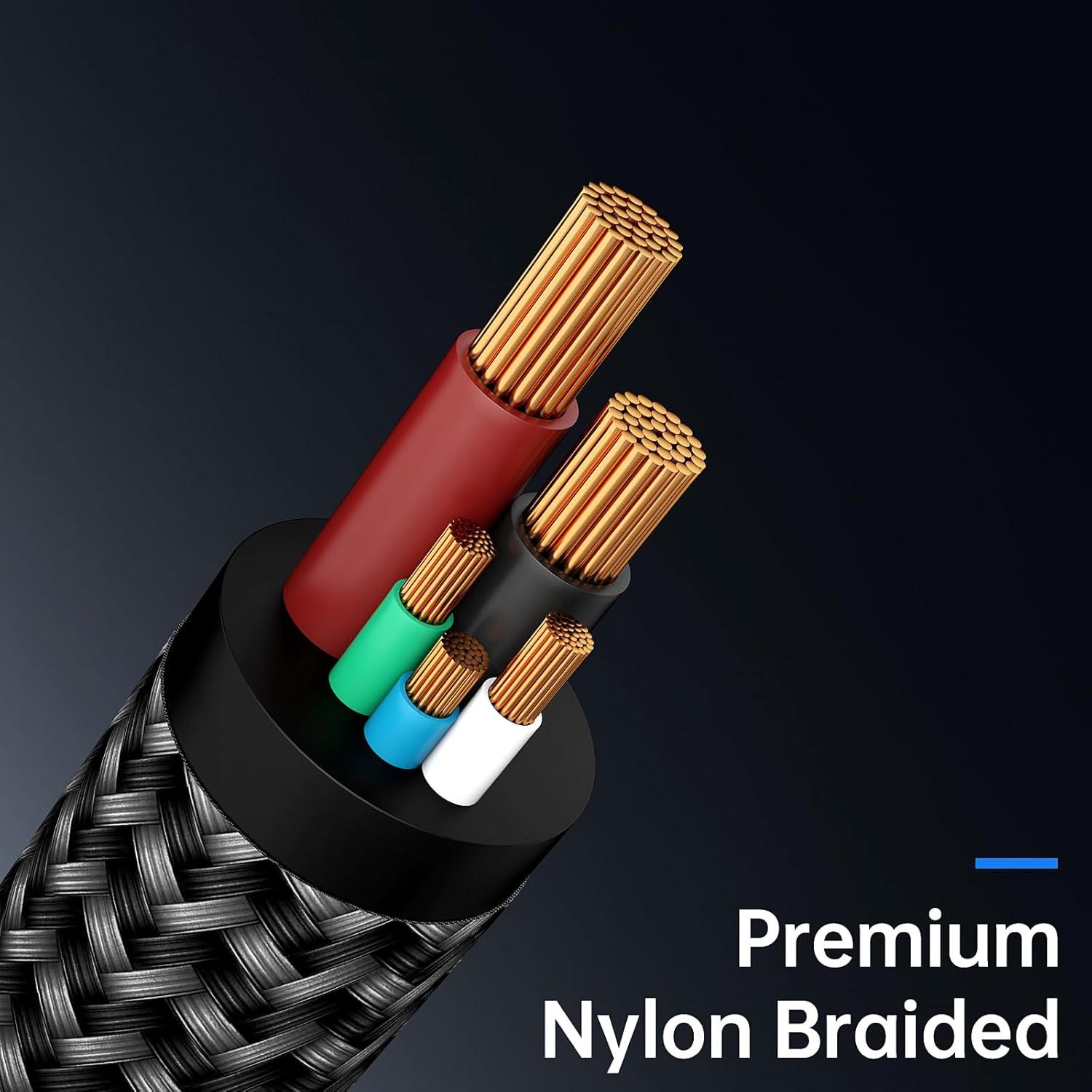 Cable USB C a USB C 60W 1.5m + 2m Doble Paquete Gris