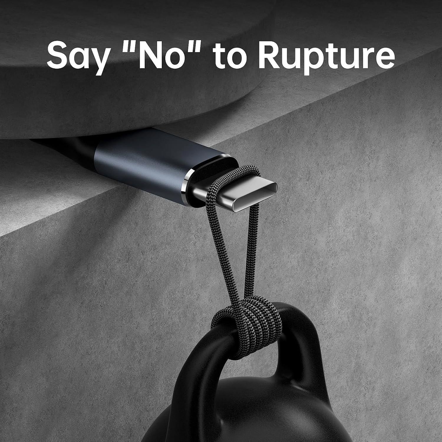 Cable USB C a USB C 60W 1.5m + 2m Doble Paquete Gris