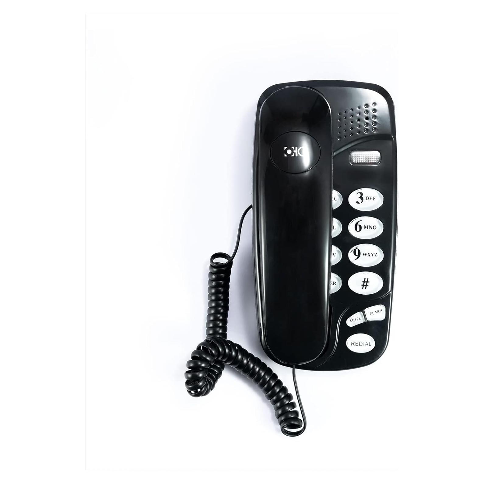 Teléfono de pared retro clásico XVSESES - Negro - Línea fija