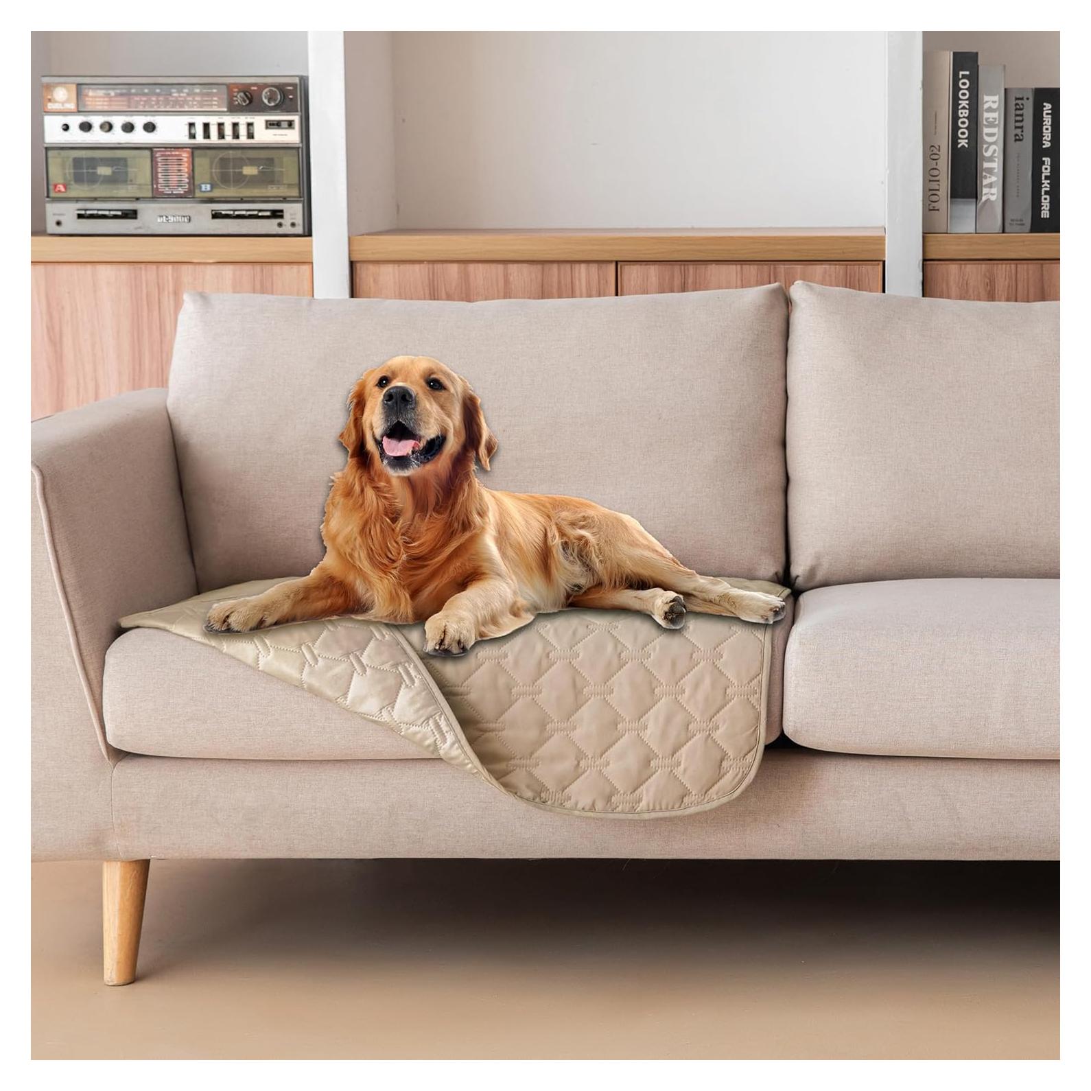 Manta Impermeable para Mascotas gogobunny 76x76 cm Beige Oscuro