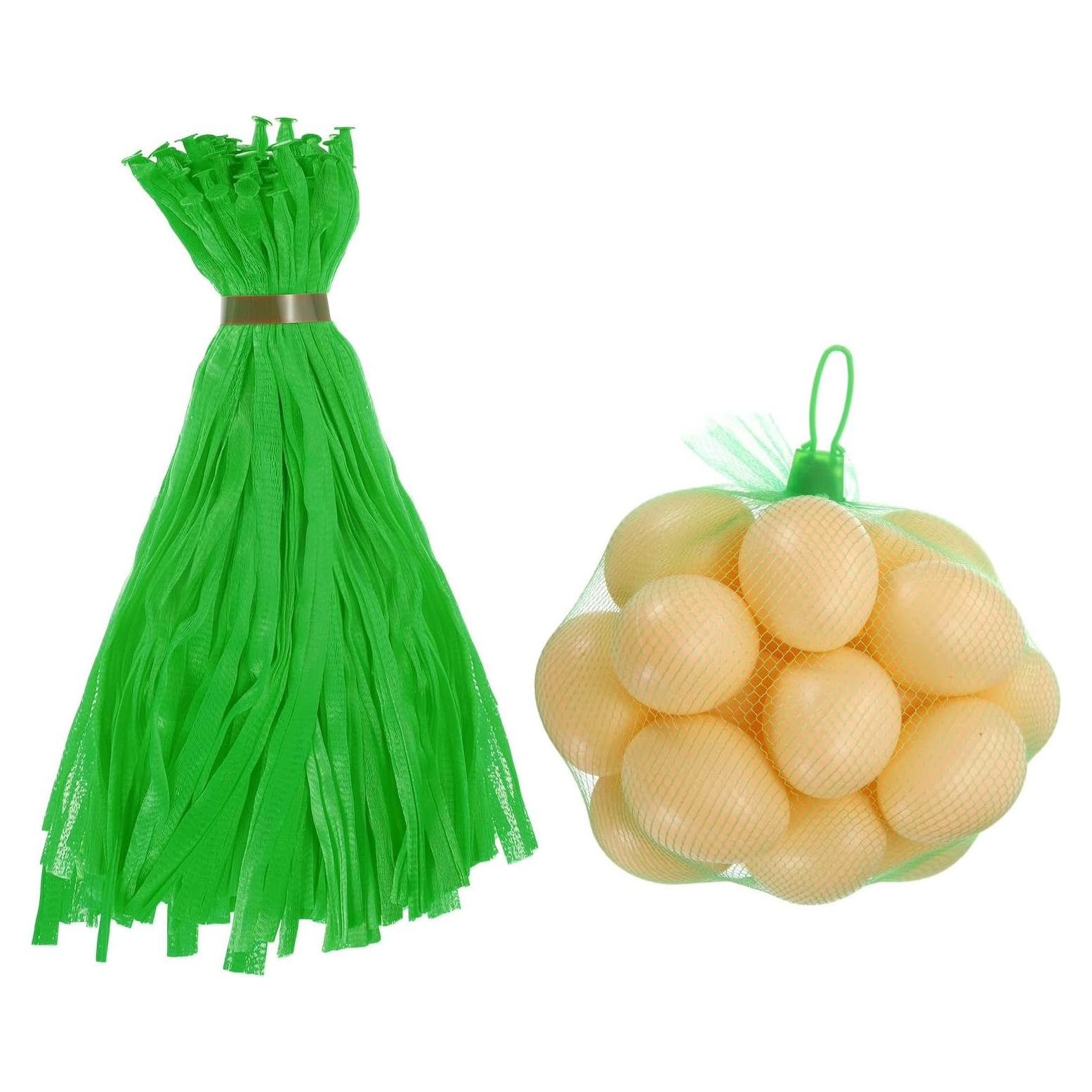 Bolsas de Malla Reutilizables uxcell 30cm Verde 100Pcs