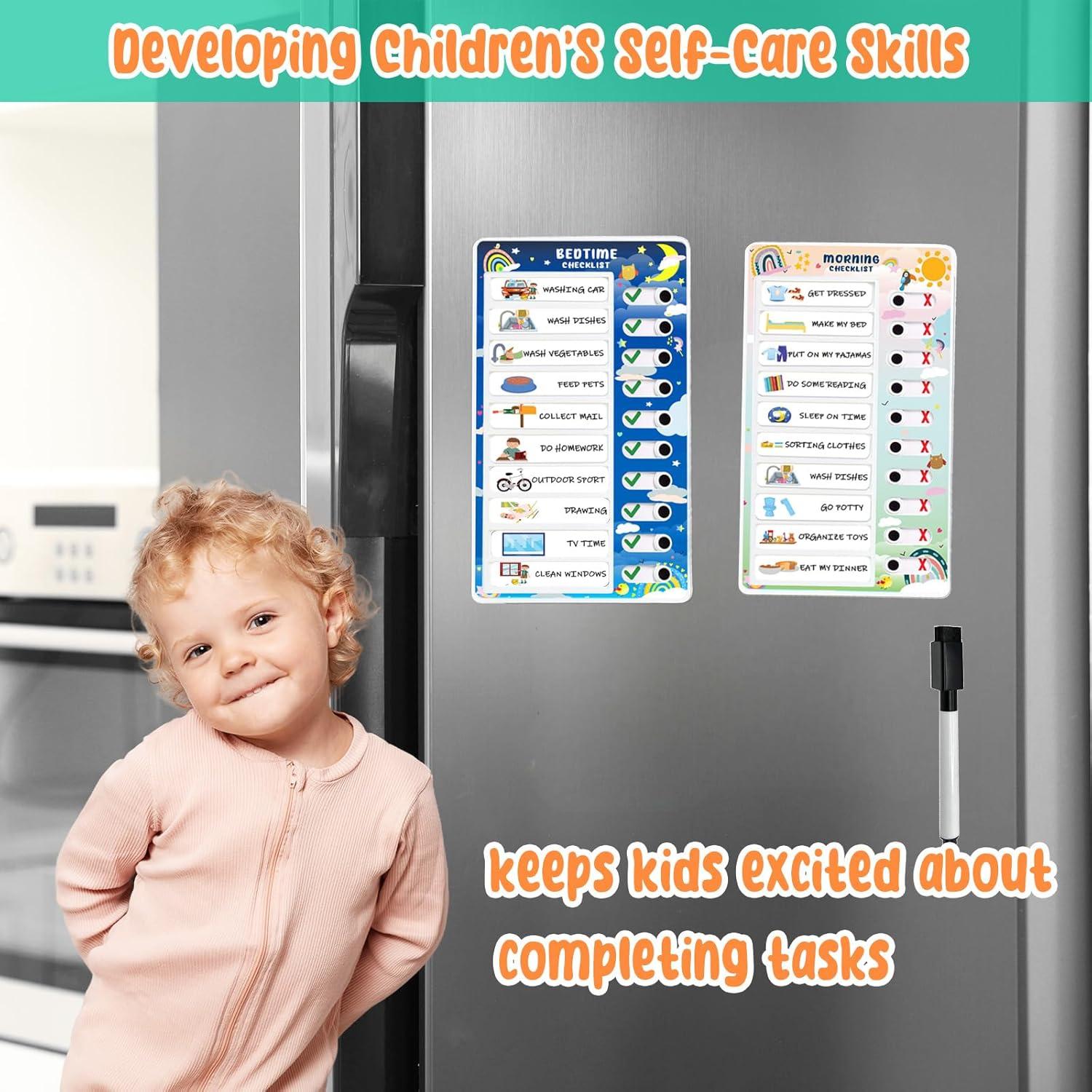 Tabla de Tareas Interactiva Gurmkzen para Niños - Rutinas Diarias