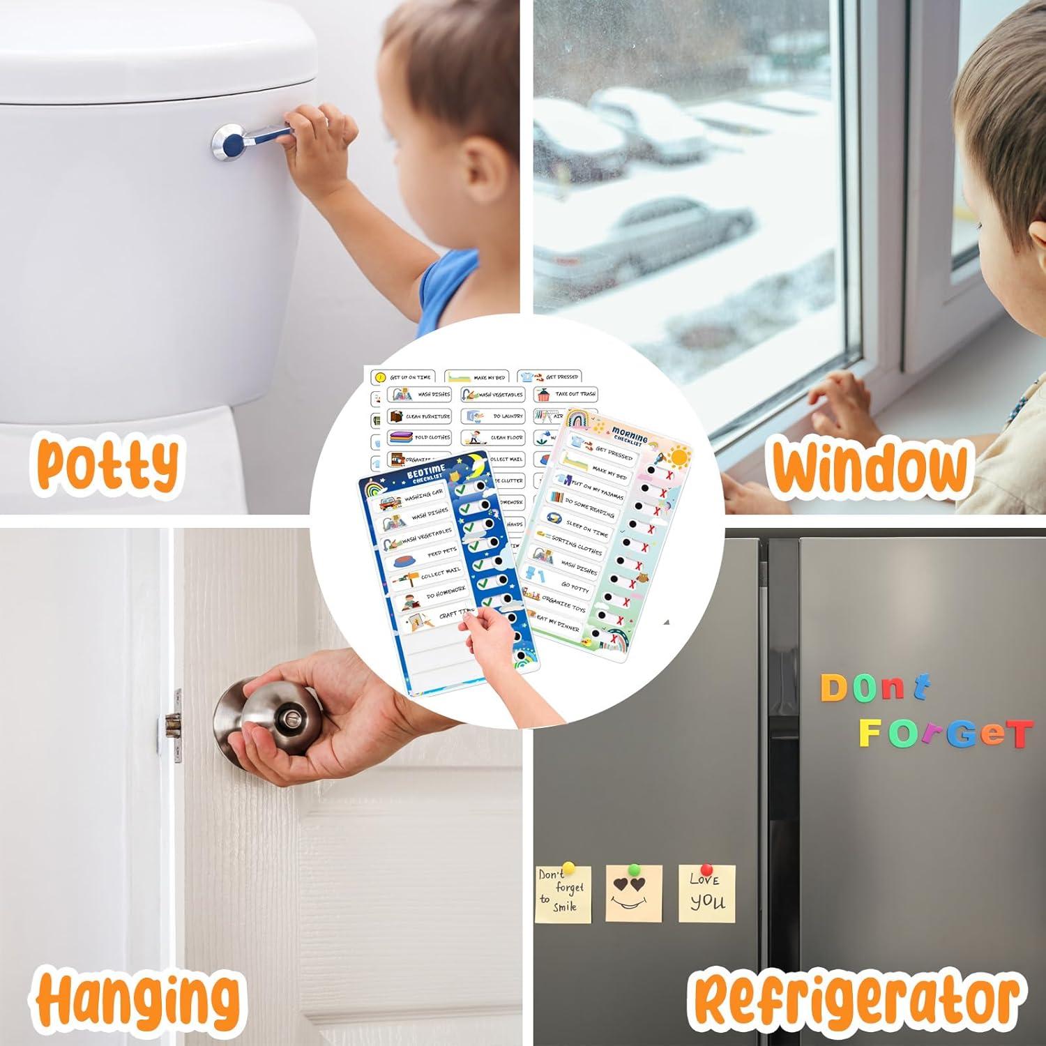 Tabla de Tareas Interactiva Gurmkzen para Niños - Rutinas Diarias