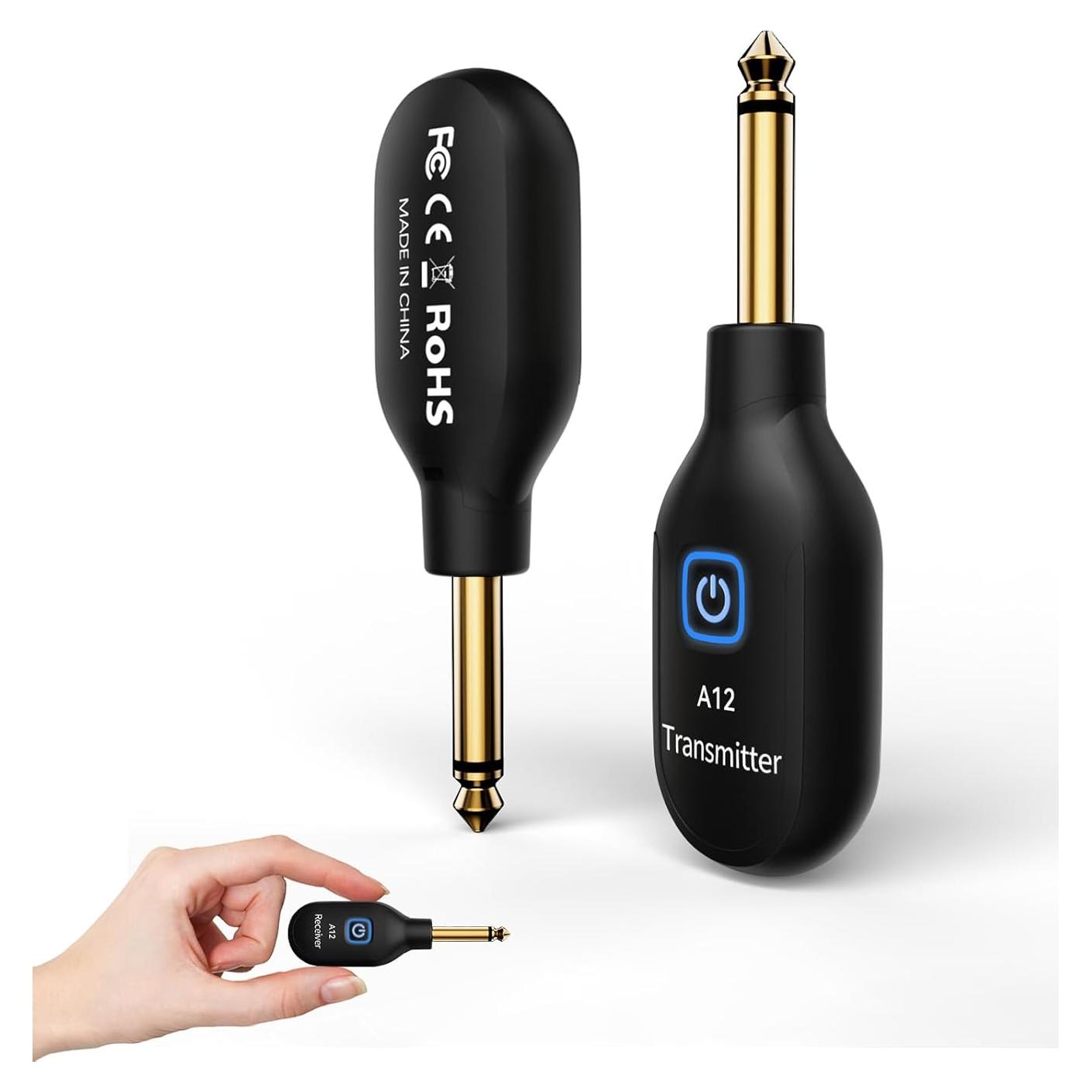 Transmisor Receptor Inalámbrico WENTELMUSIC A12 para Guitarra