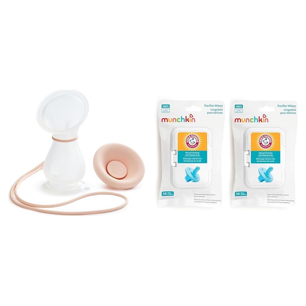 Bomba de Pecho Manual Munchkin + 72 Toallitas de Limpieza