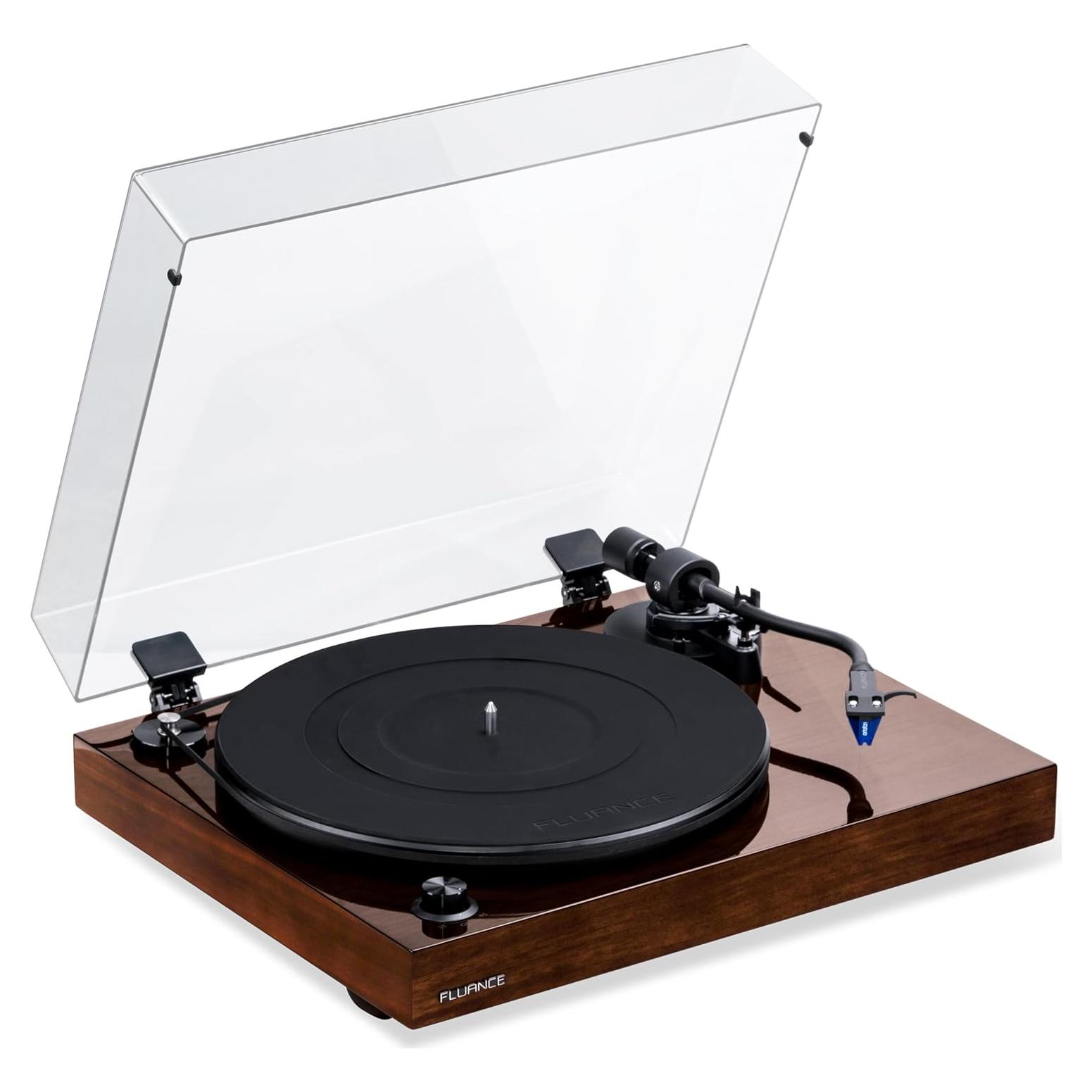 Tocadiscos Fluance RT84 Vinilo Ortofon 2M Blue Nogal