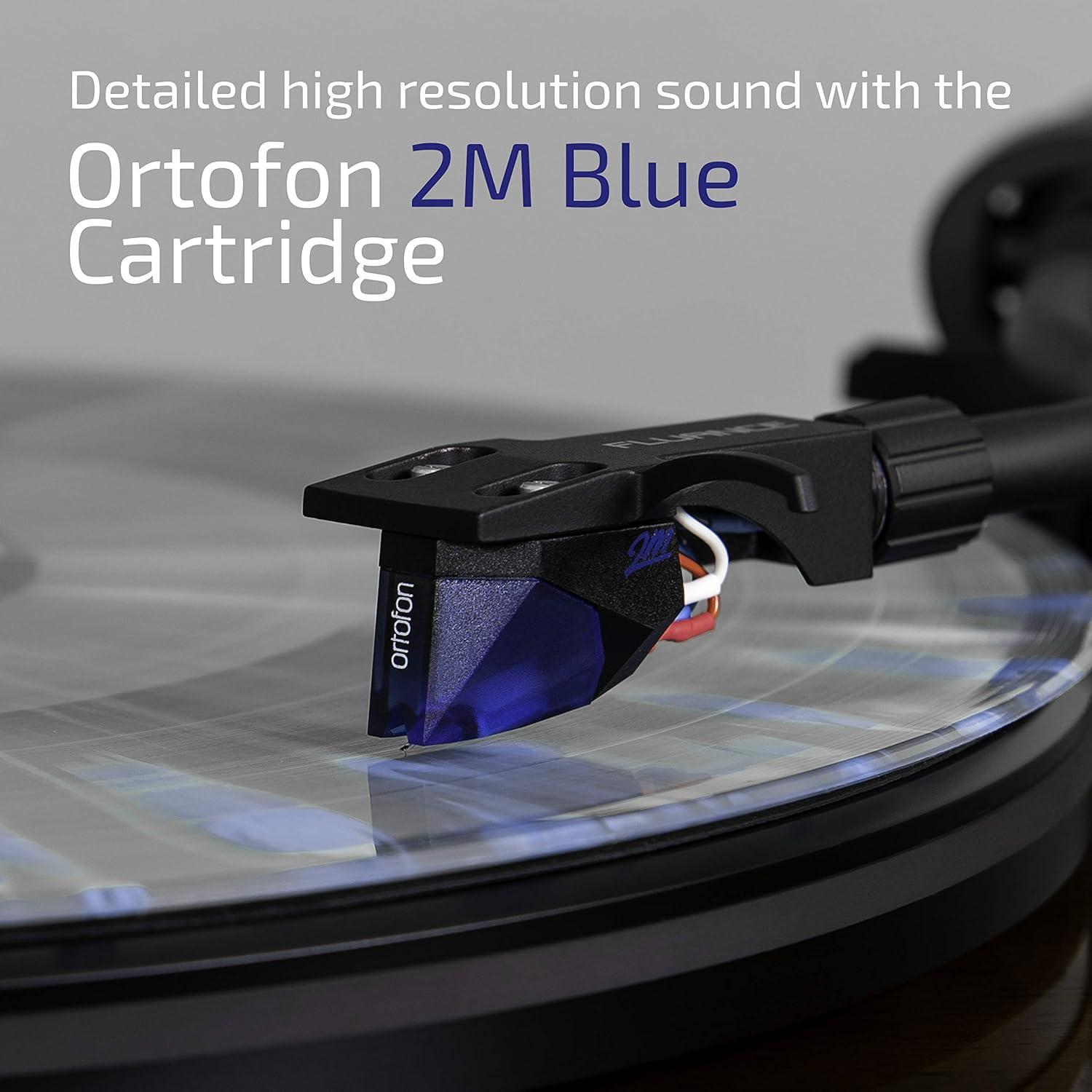 Tocadiscos Fluance RT84 Vinilo Ortofon 2M Blue Nogal