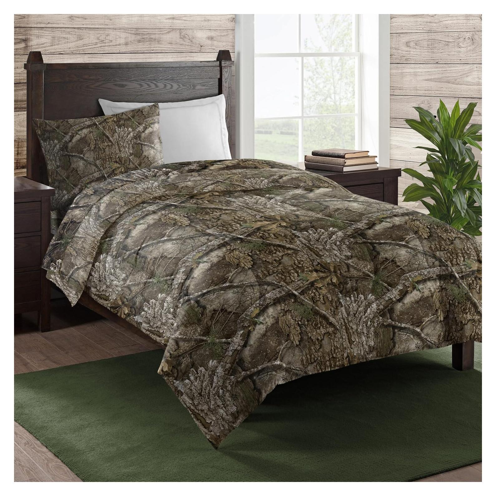 Conjunto de cama Twin Noroeste 4 piezas Camuflaje 100% Poliester