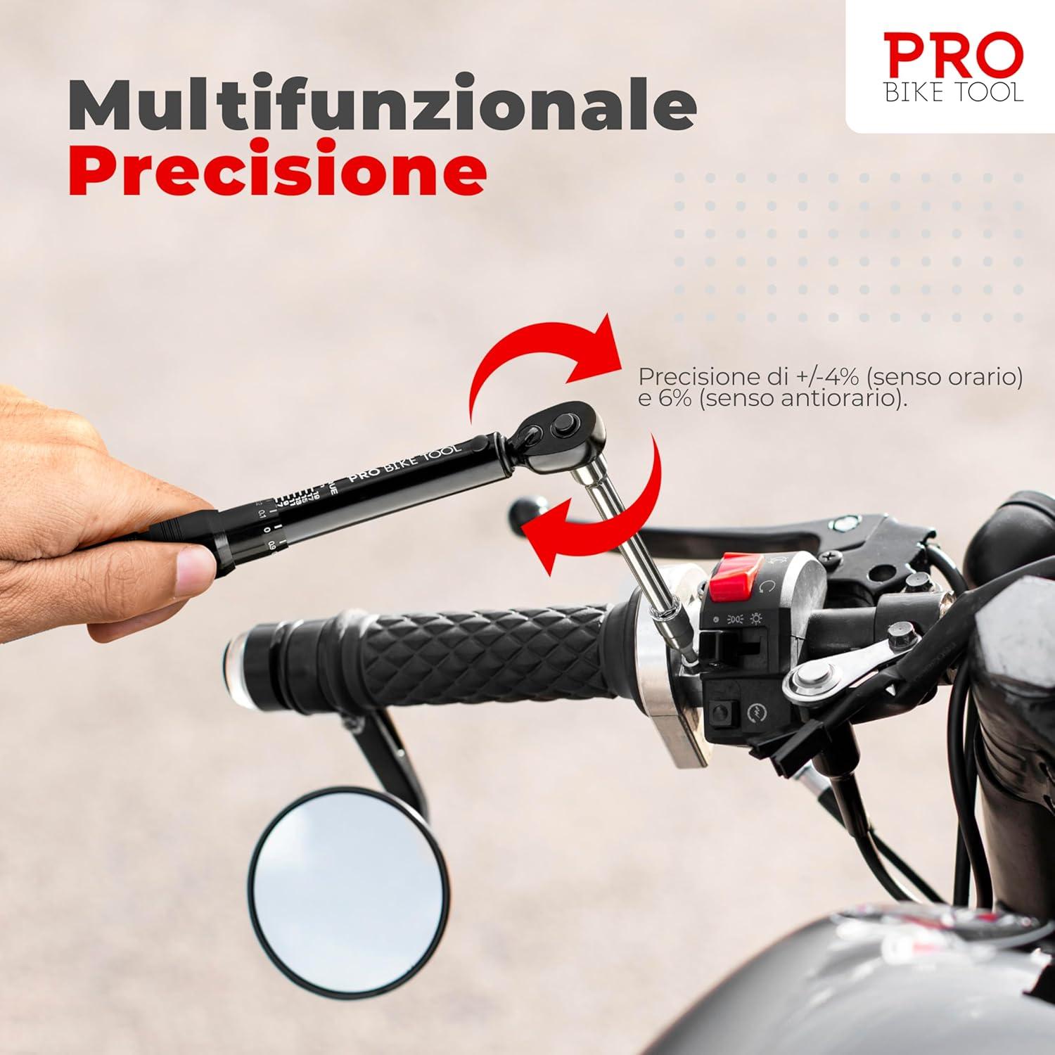 Juego de Llave de Torque PRO BIKE TOOL 2-20 Nm con Estuche