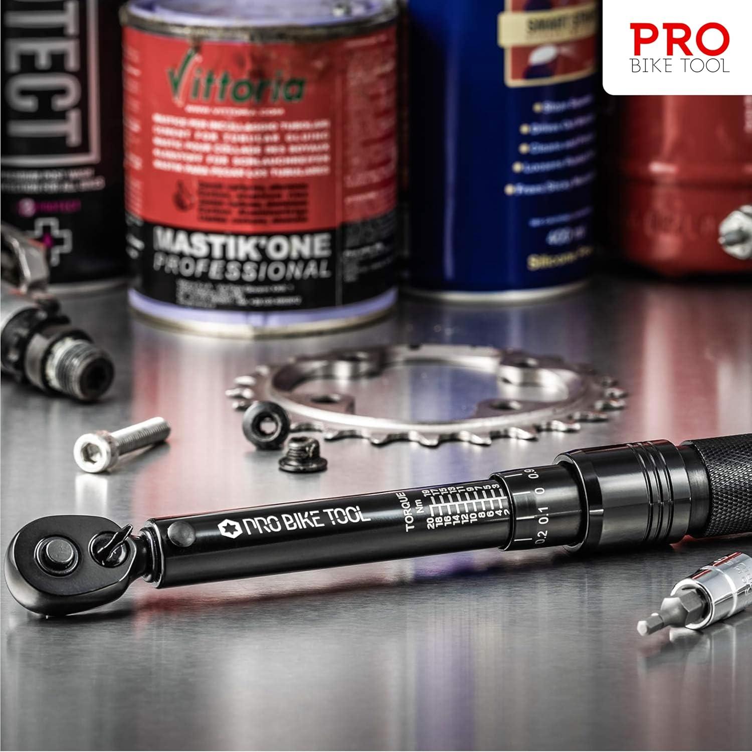 Juego de Llave de Torque PRO BIKE TOOL 2-20 Nm con Estuche