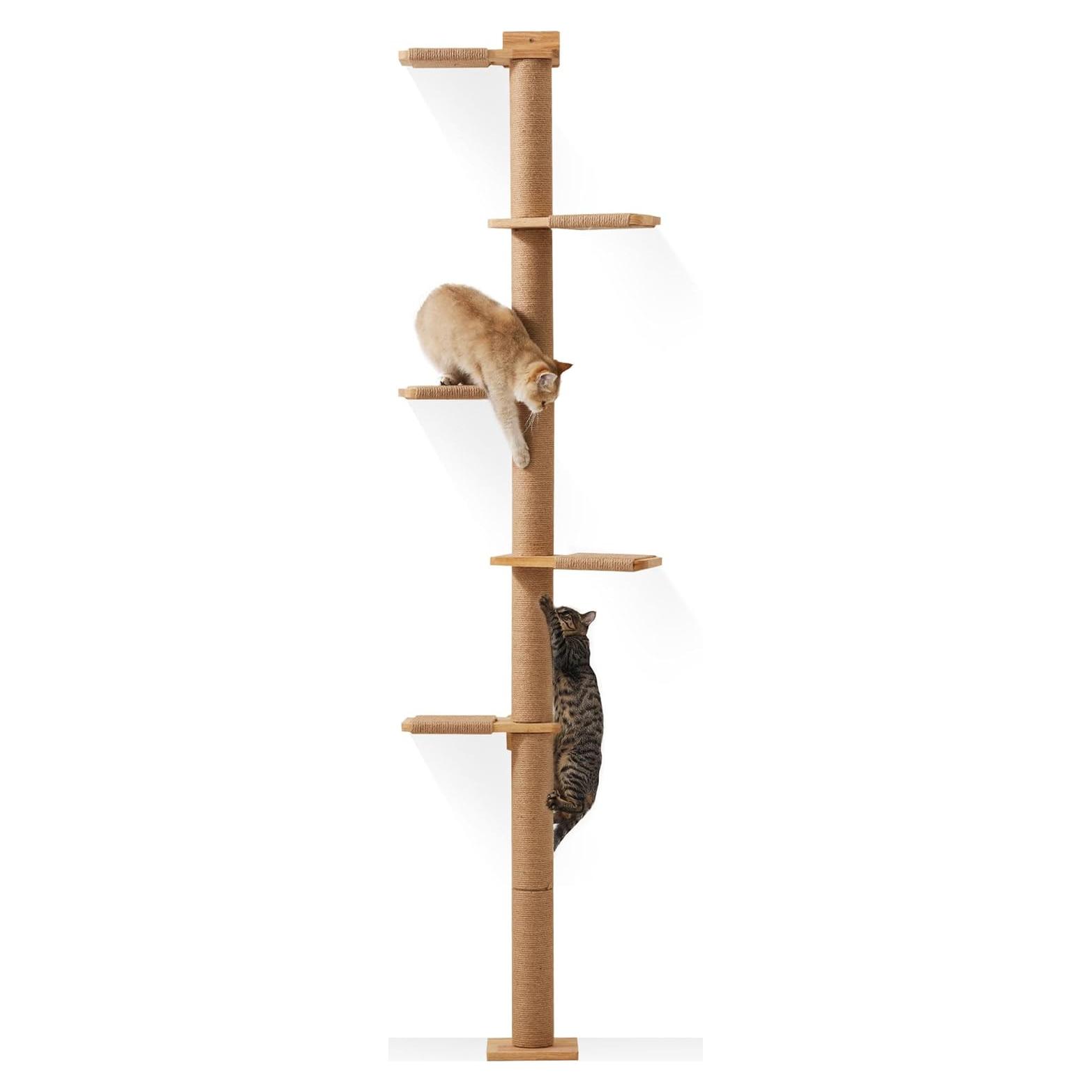 Árbol para Gatos FUKUMARU Alto 205.74 cm 5 Niveles Rascador