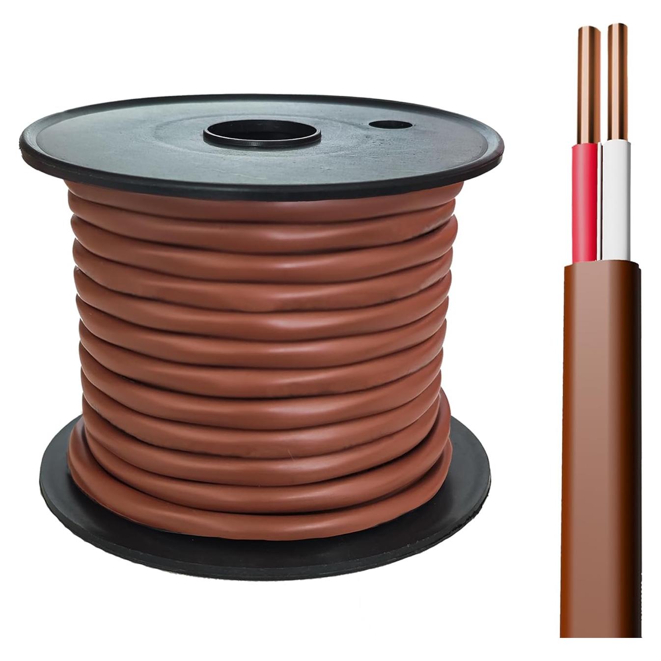 Cable de Termostato FRUDRIK 18 AWG CL2 7.62m Marrón