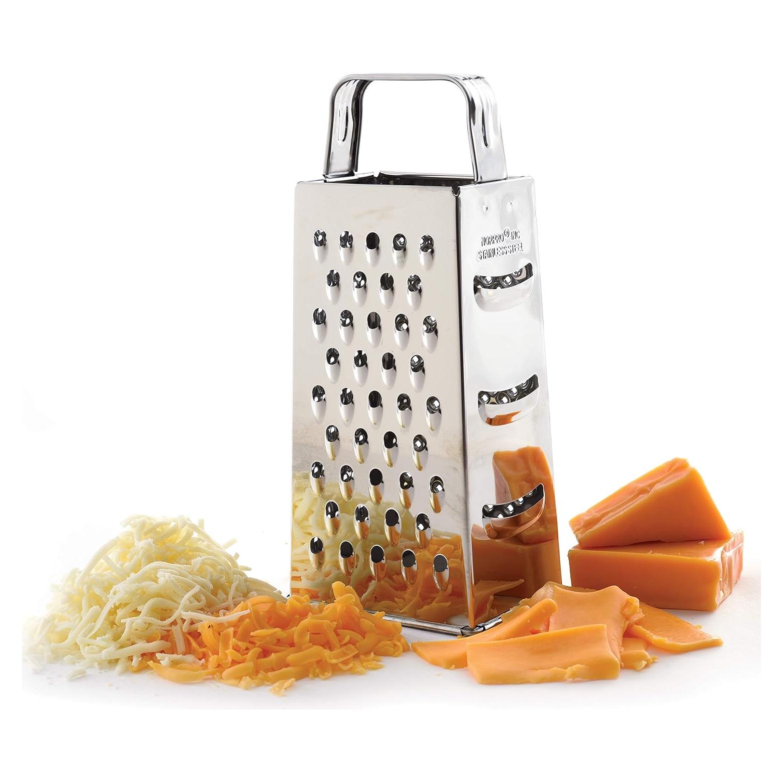 Rallador de Acero Inoxidable Norpro 4 Lados 21cm Plata