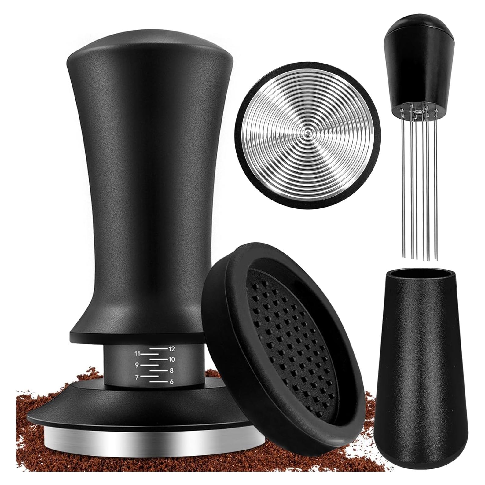 Kit de Accesorios para Espresso Wenosda 51mm con Tamper y Alfombrilla
