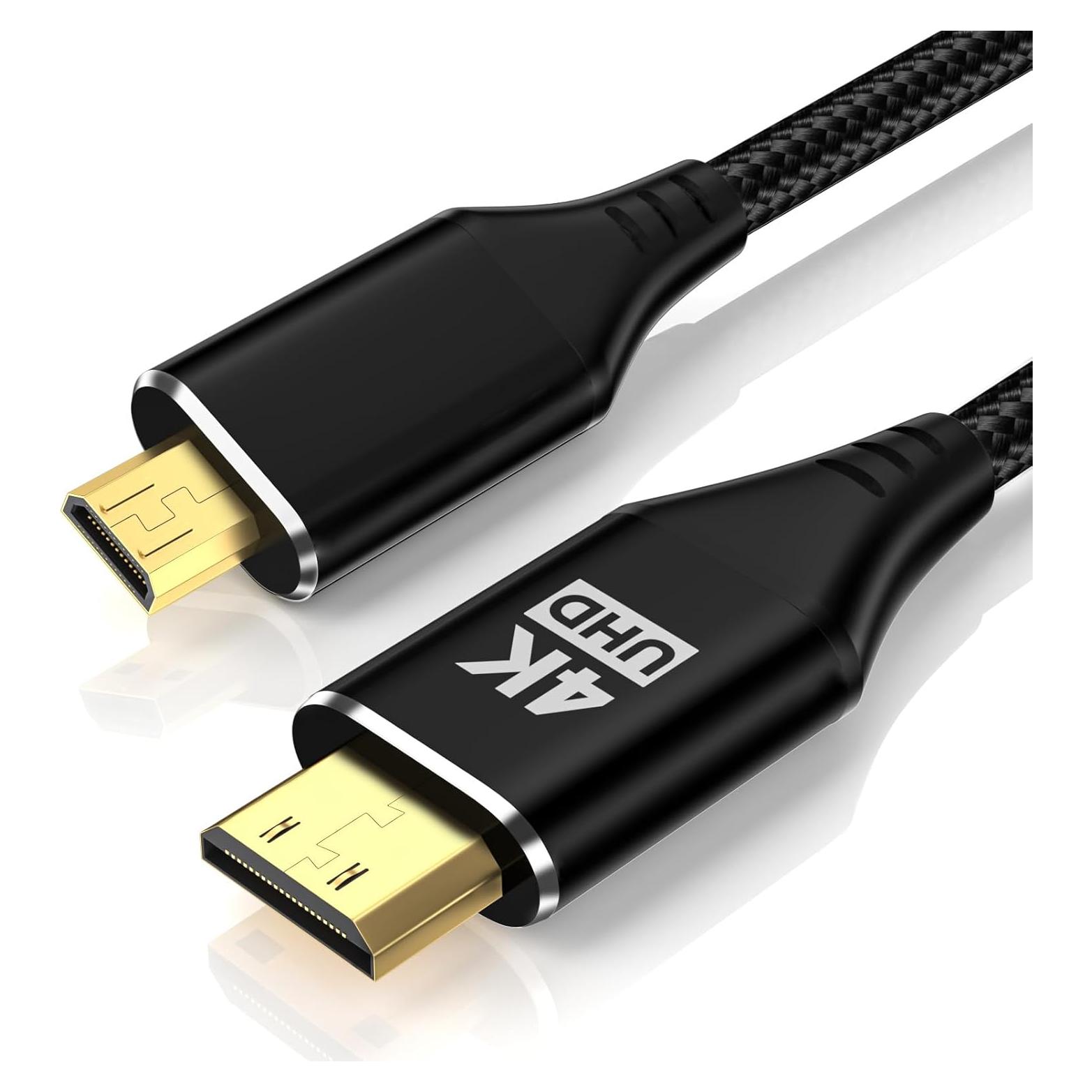Cable Micro HDMI a Mini HDMI 0.91m KELink 18Gbps 8K 60Hz