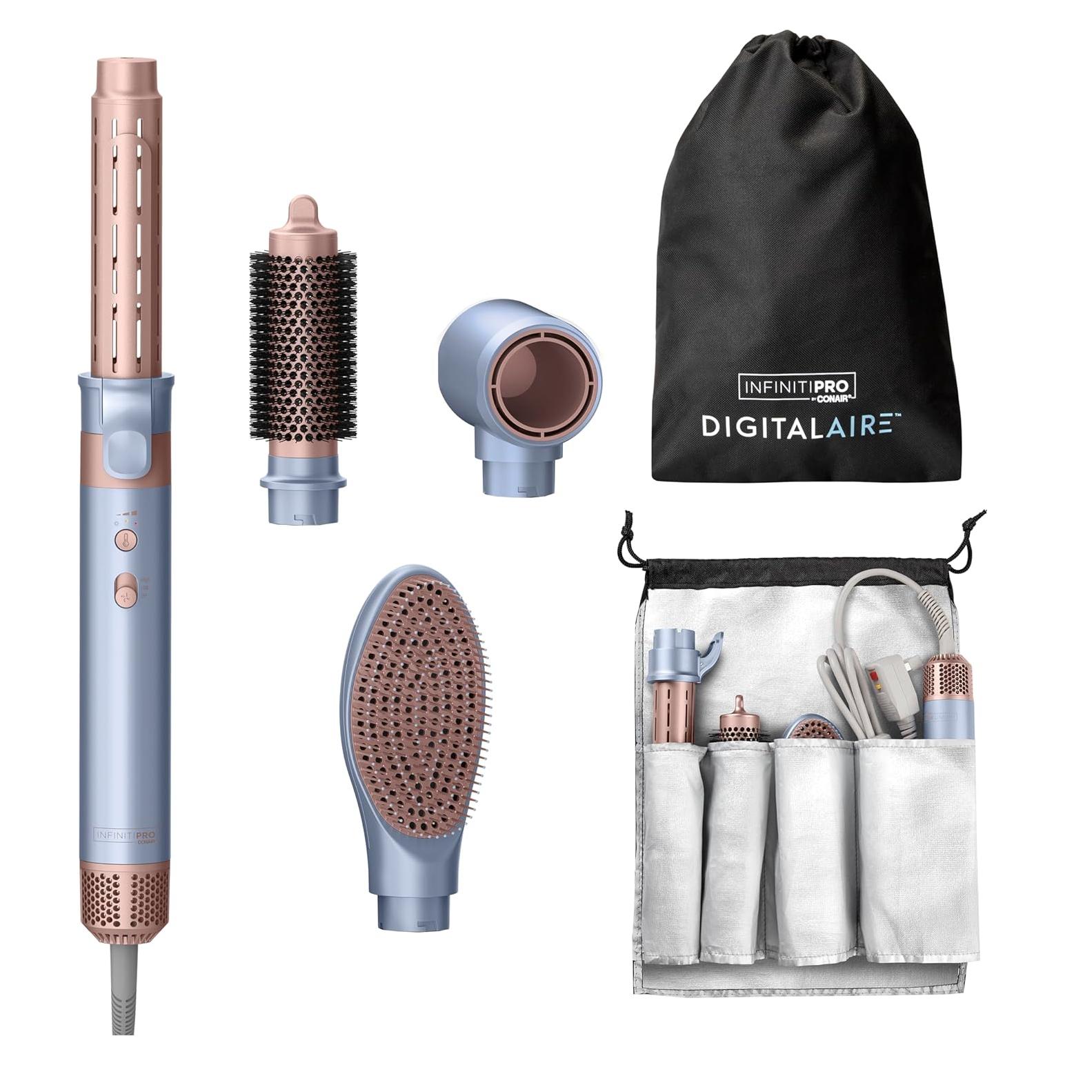 Estilizador de Cabello InfinitiPRO Conair 4 en 1, 1200W, Azul Claro