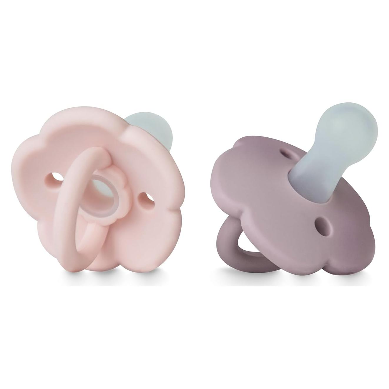 Juego de Chupetes Moonkie Rosa Bebé 0-6 Meses Silicona BPA