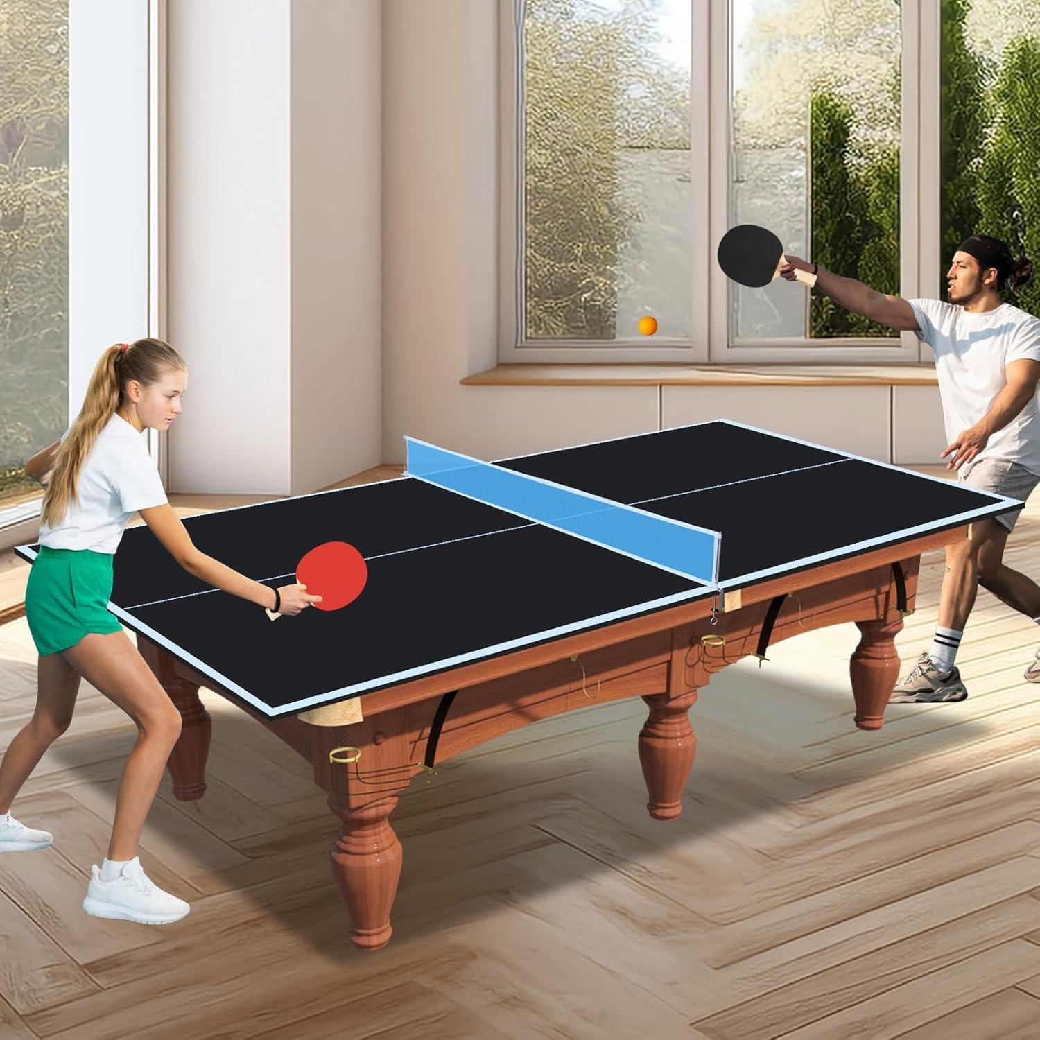 Mesa de Ping Pong Plegable Genérica 8FT con Red y Acolchado
